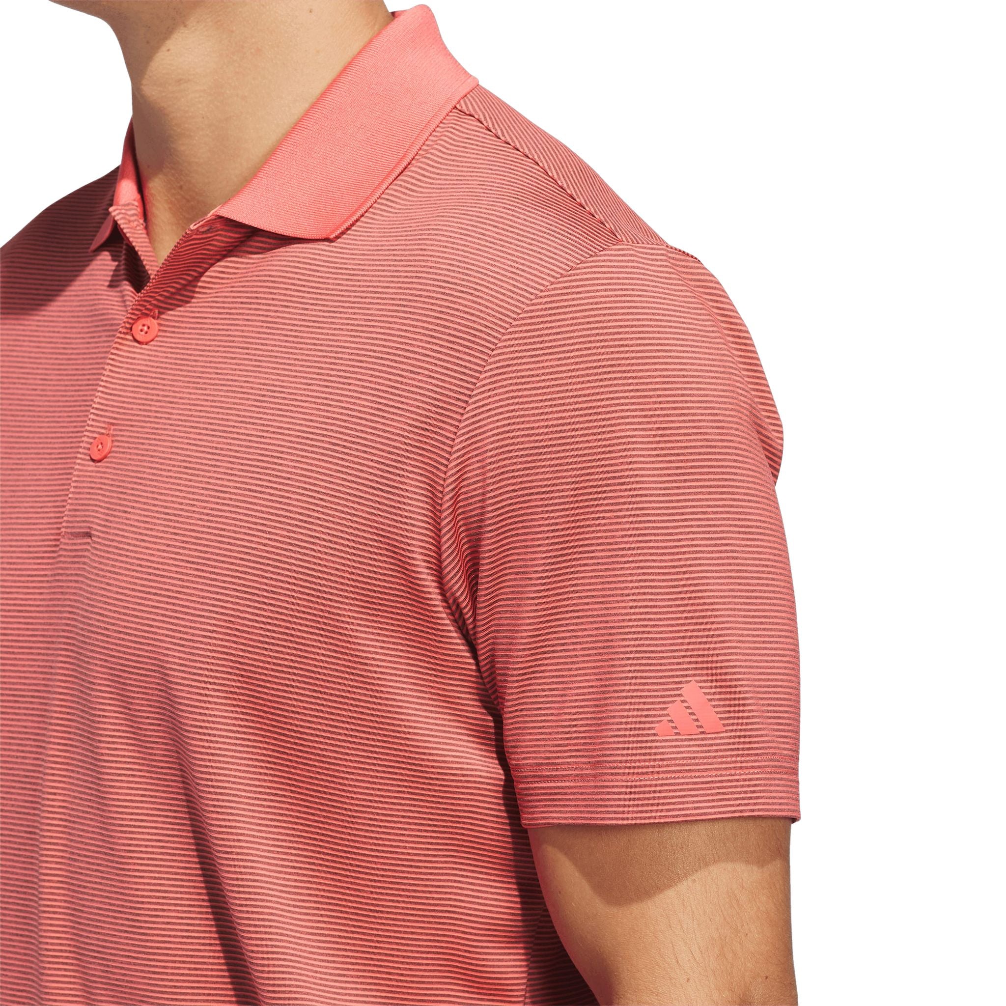 Polo a righe Adidas Ultimate365 Ottoman da uomo