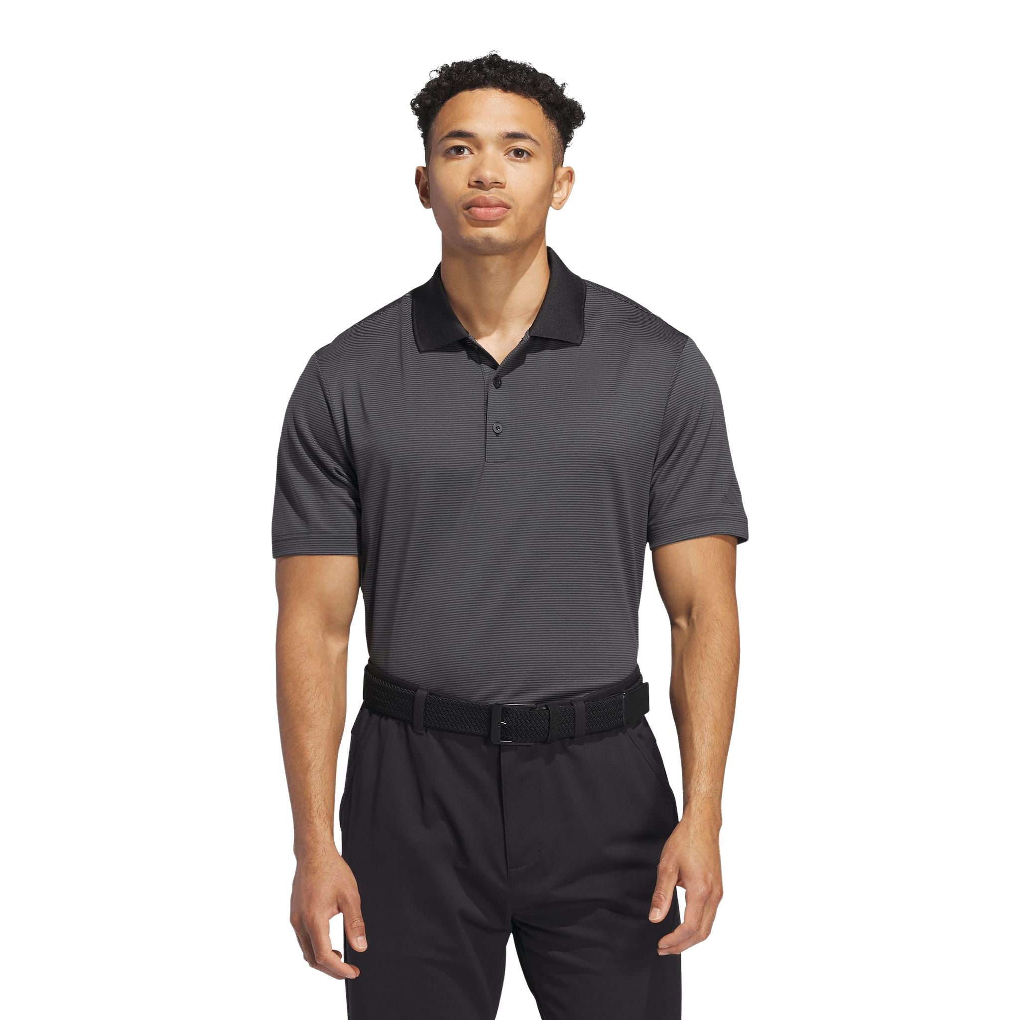 Polo a righe Adidas Ultimate365 Ottoman da uomo