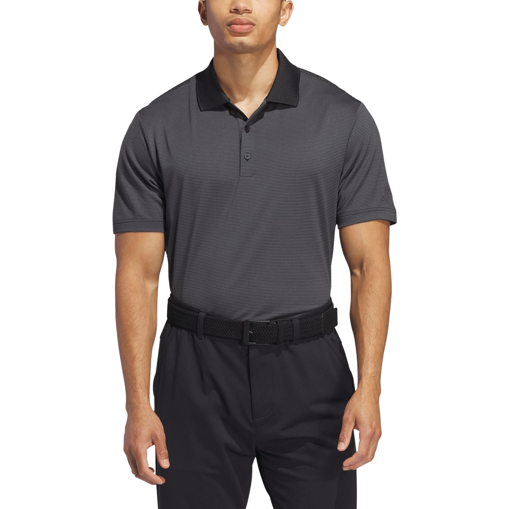 Polo a righe Adidas Ultimate365 Ottoman da uomo