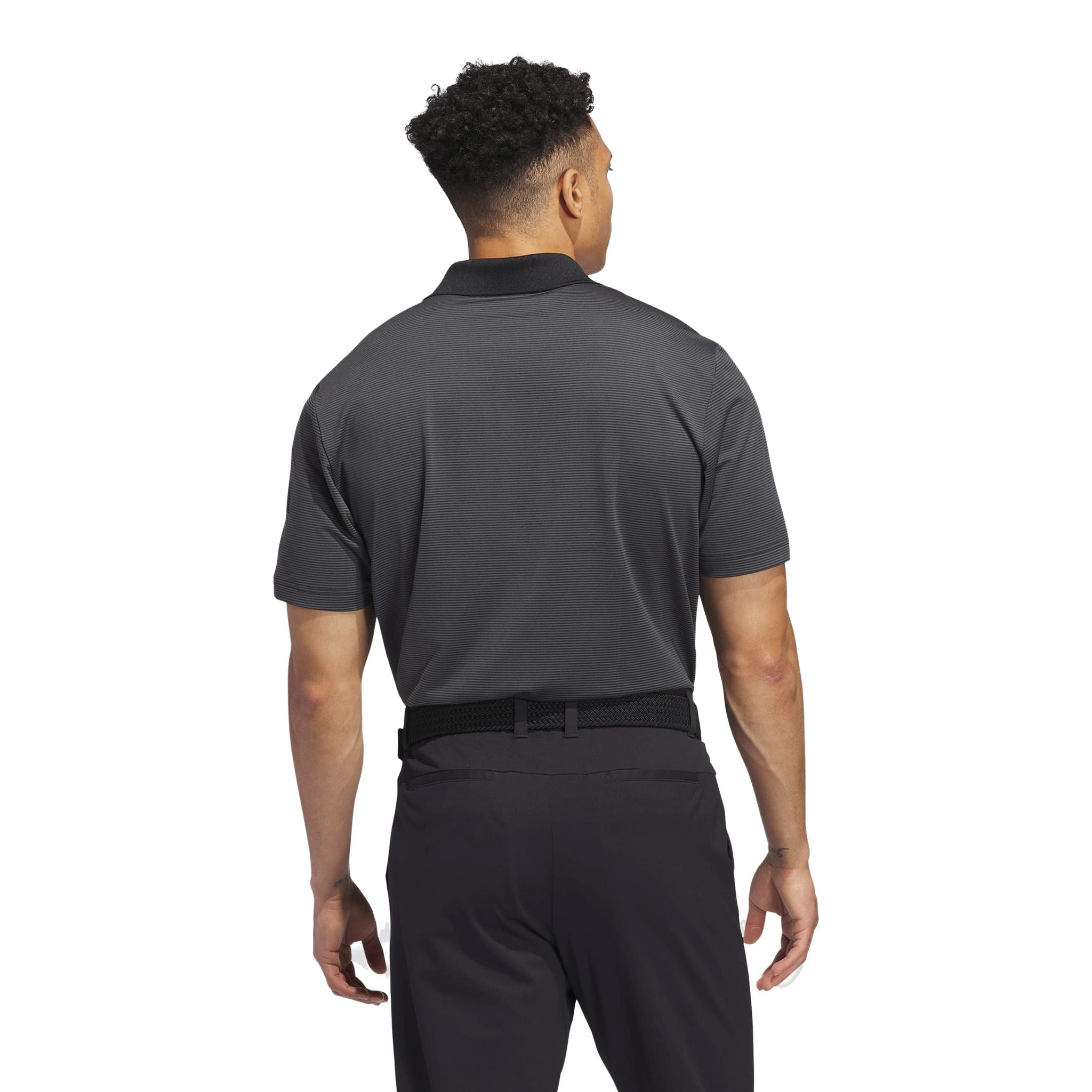 Polo a righe Adidas Ultimate365 Ottoman da uomo