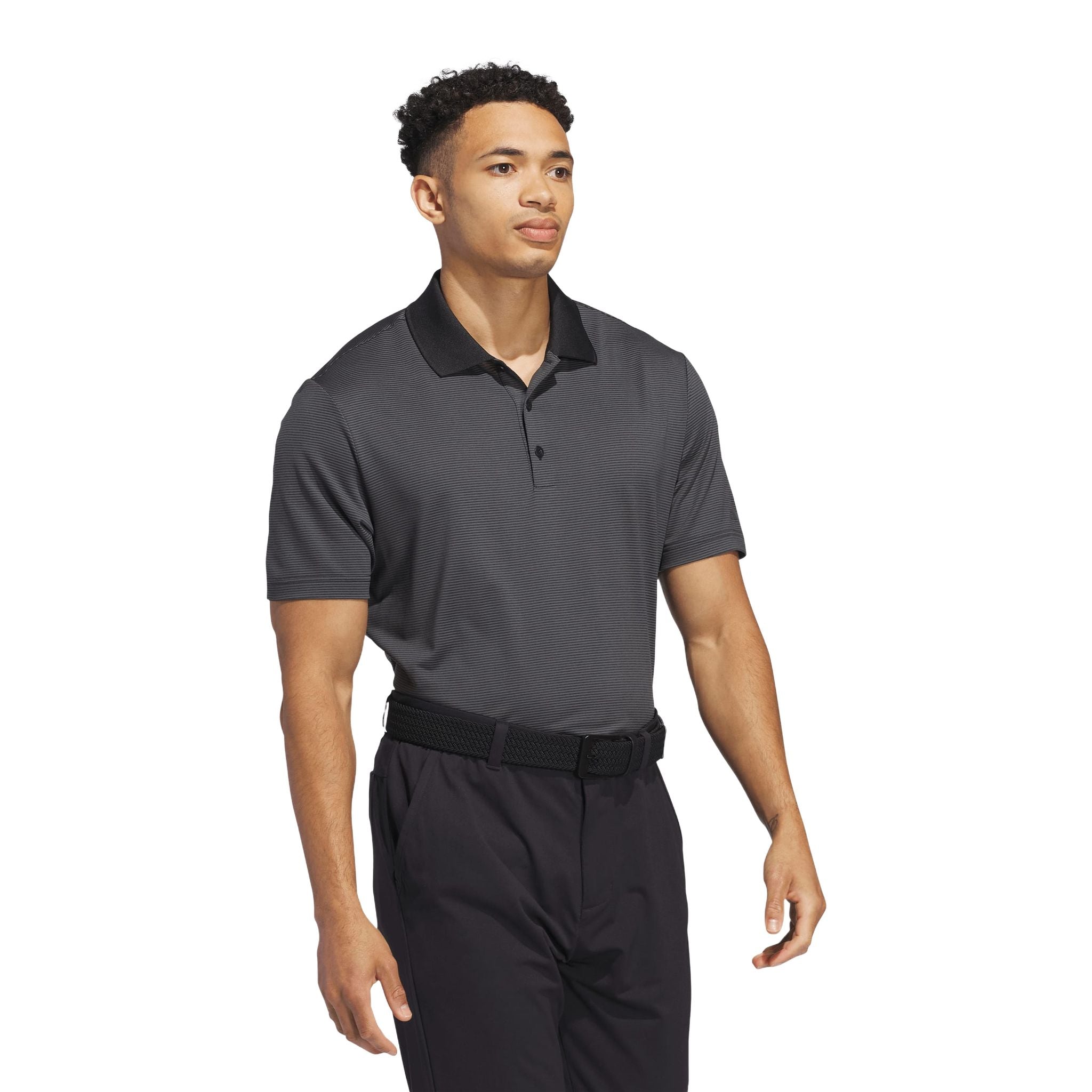 Polo a righe Adidas Ultimate365 Ottoman da uomo