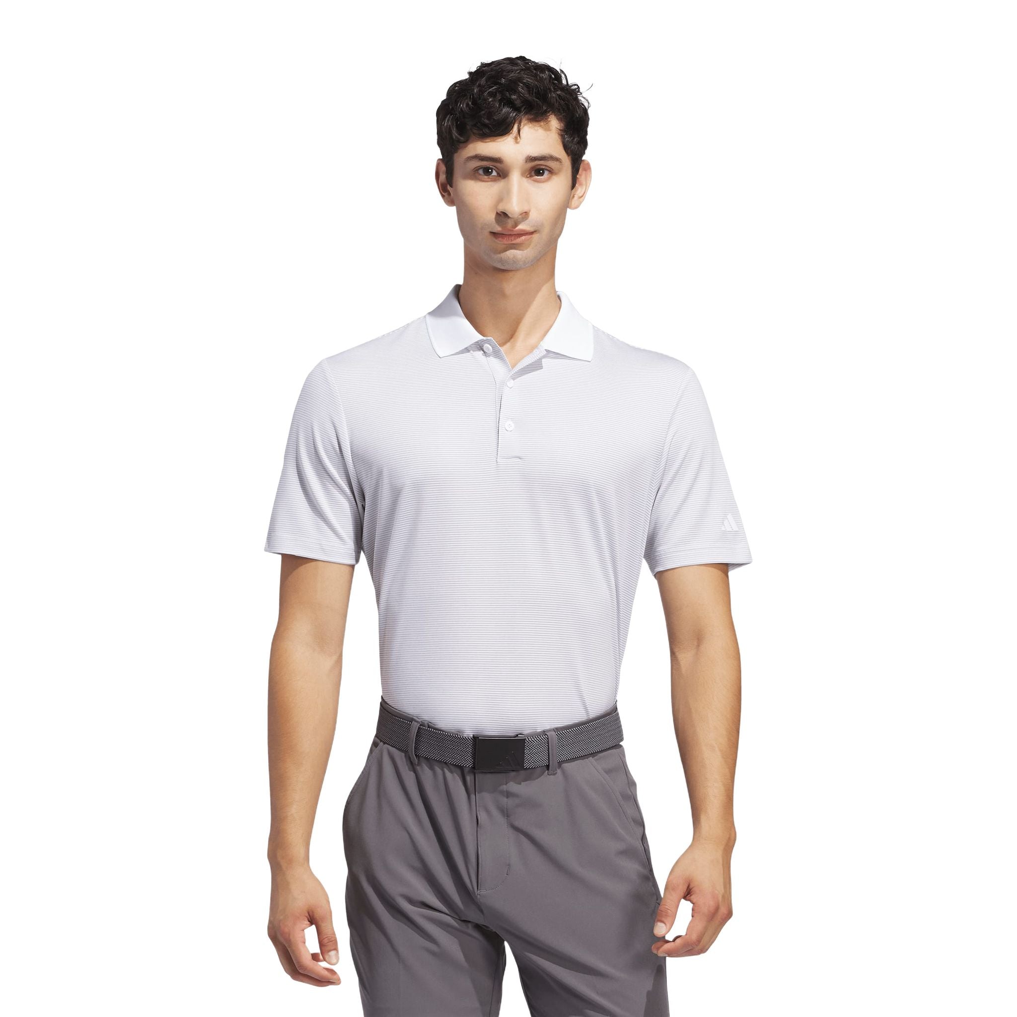 Polo a righe Adidas Ultimate365 Ottoman da uomo