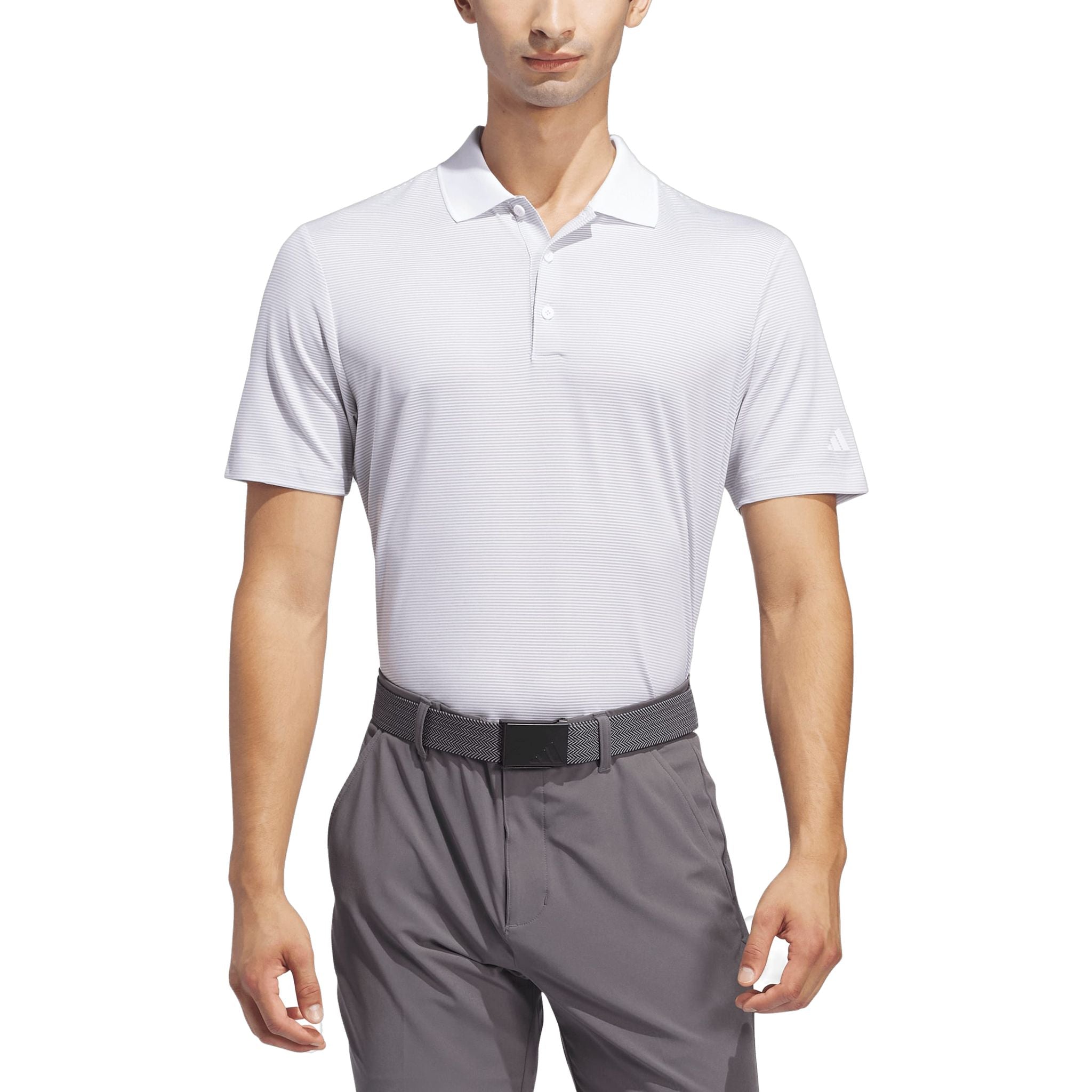 Polo a righe Adidas Ultimate365 Ottoman da uomo
