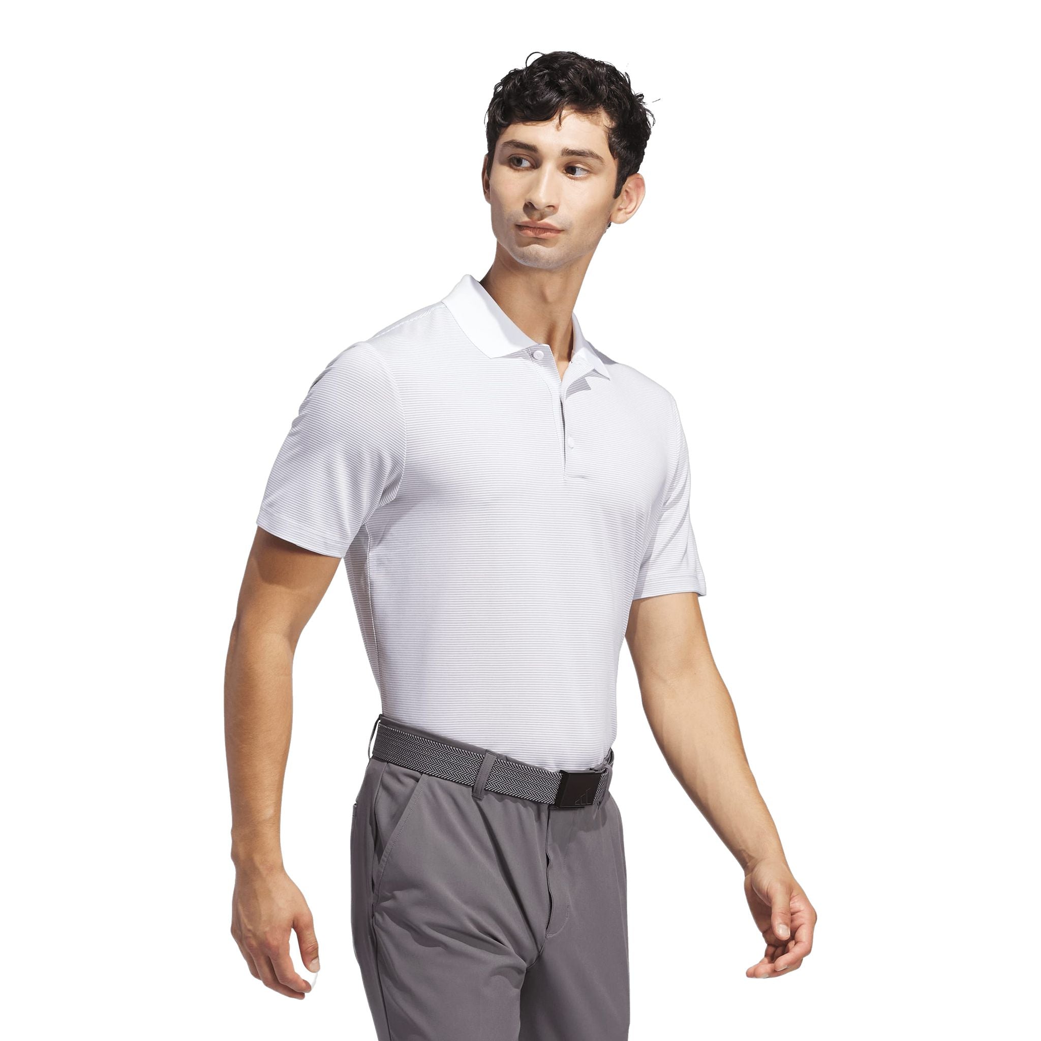 Polo a righe Adidas Ultimate365 Ottoman da uomo