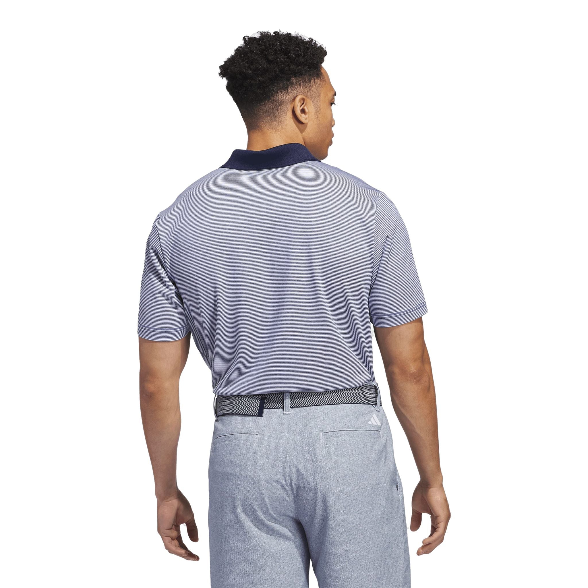 Polo a righe Adidas Ultimate365 Ottoman da uomo