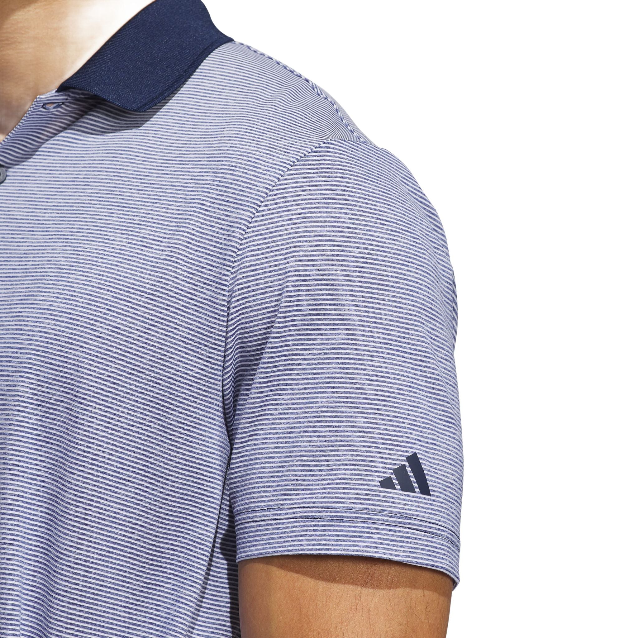Polo a righe Adidas Ultimate365 Ottoman da uomo