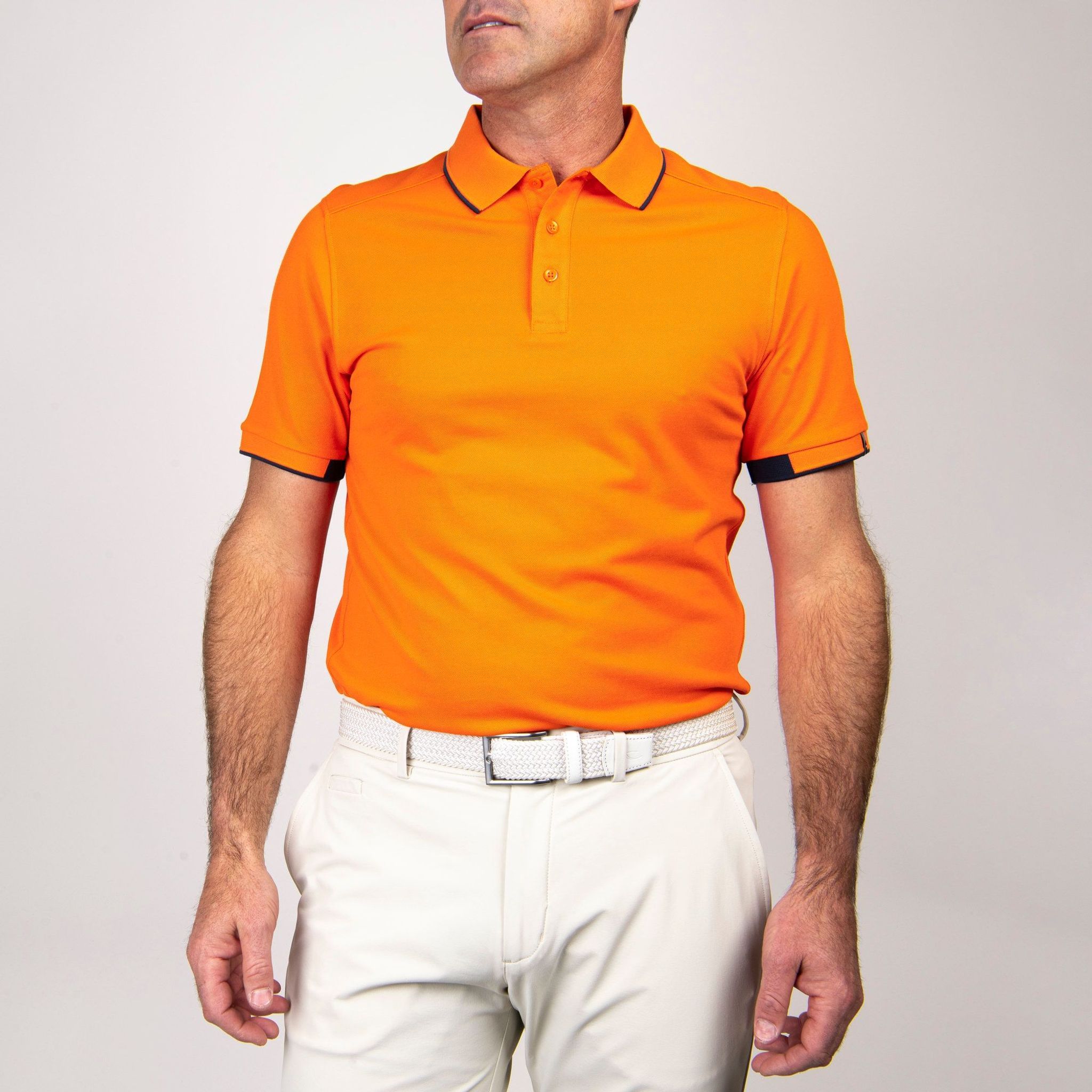Polo da golf da uomo Kjus Stan S/S (logo frontale).