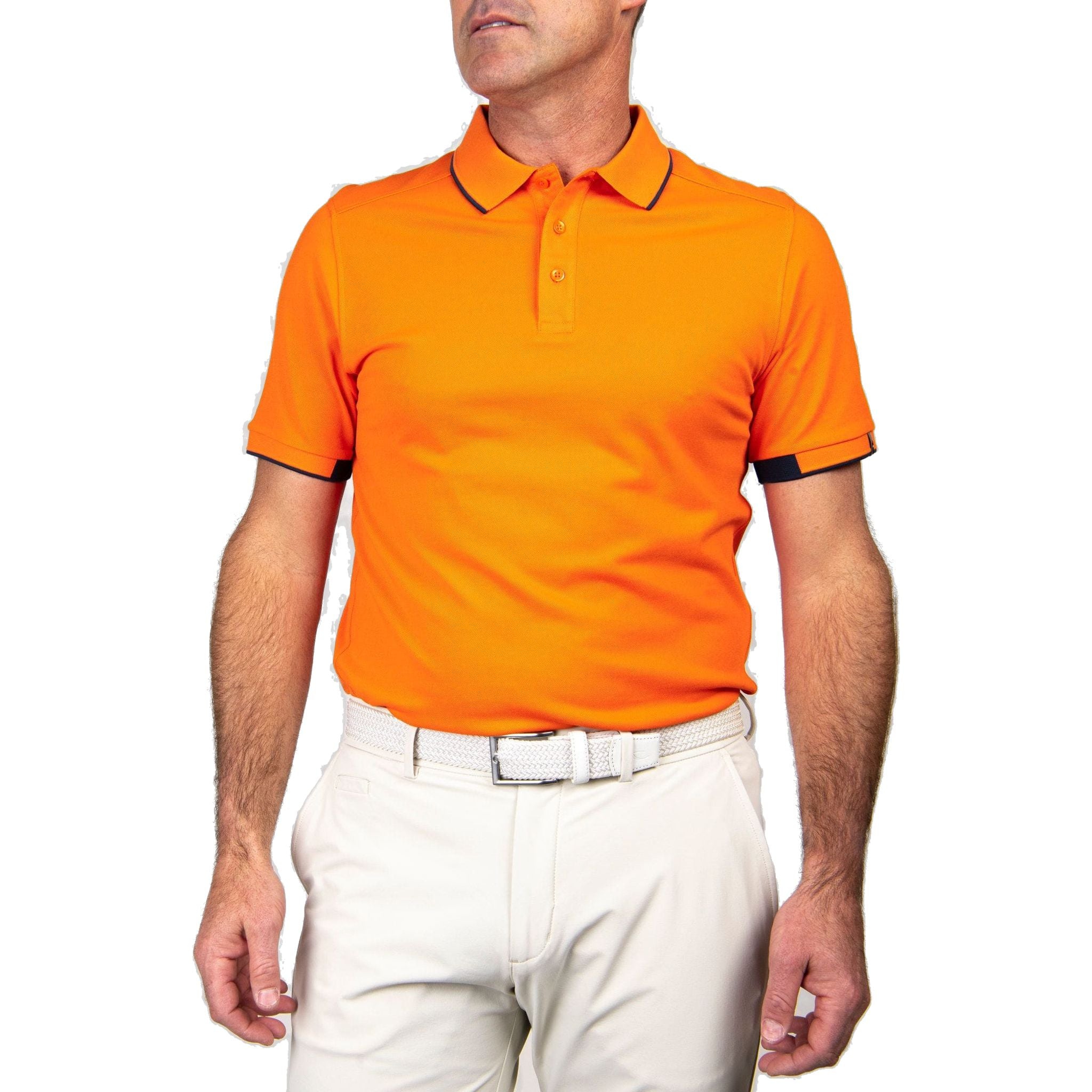 Polo da golf da uomo Kjus Stan S/S (logo frontale).