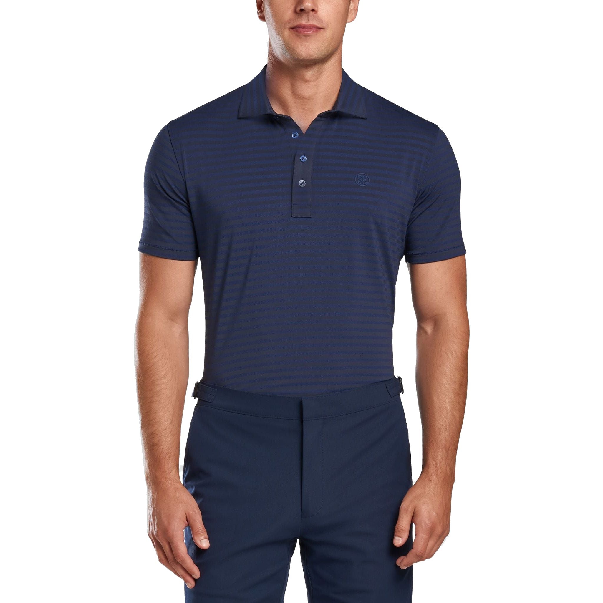 Polo da golf GFORE Perforated Stripe da uomo