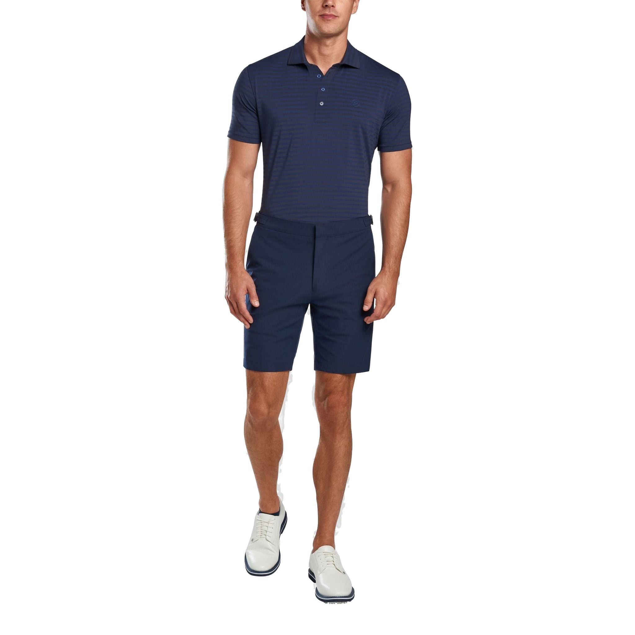 Polo da golf GFORE Perforated Stripe da uomo
