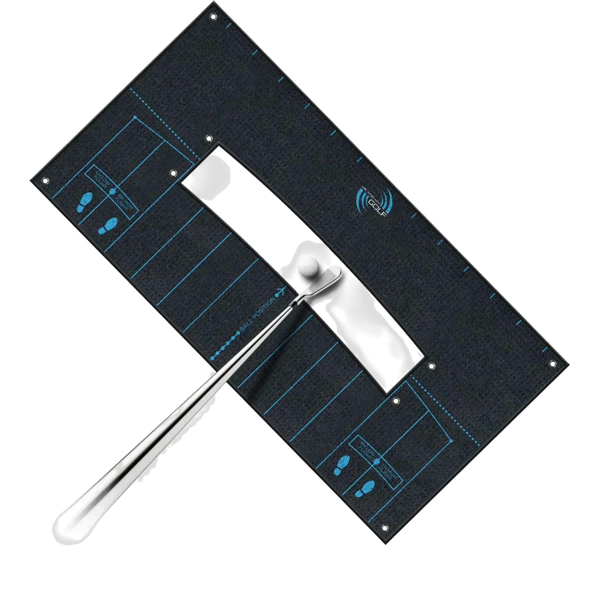 Io e il mio asciugamano per l'allineamento del battitore della pallina da golf