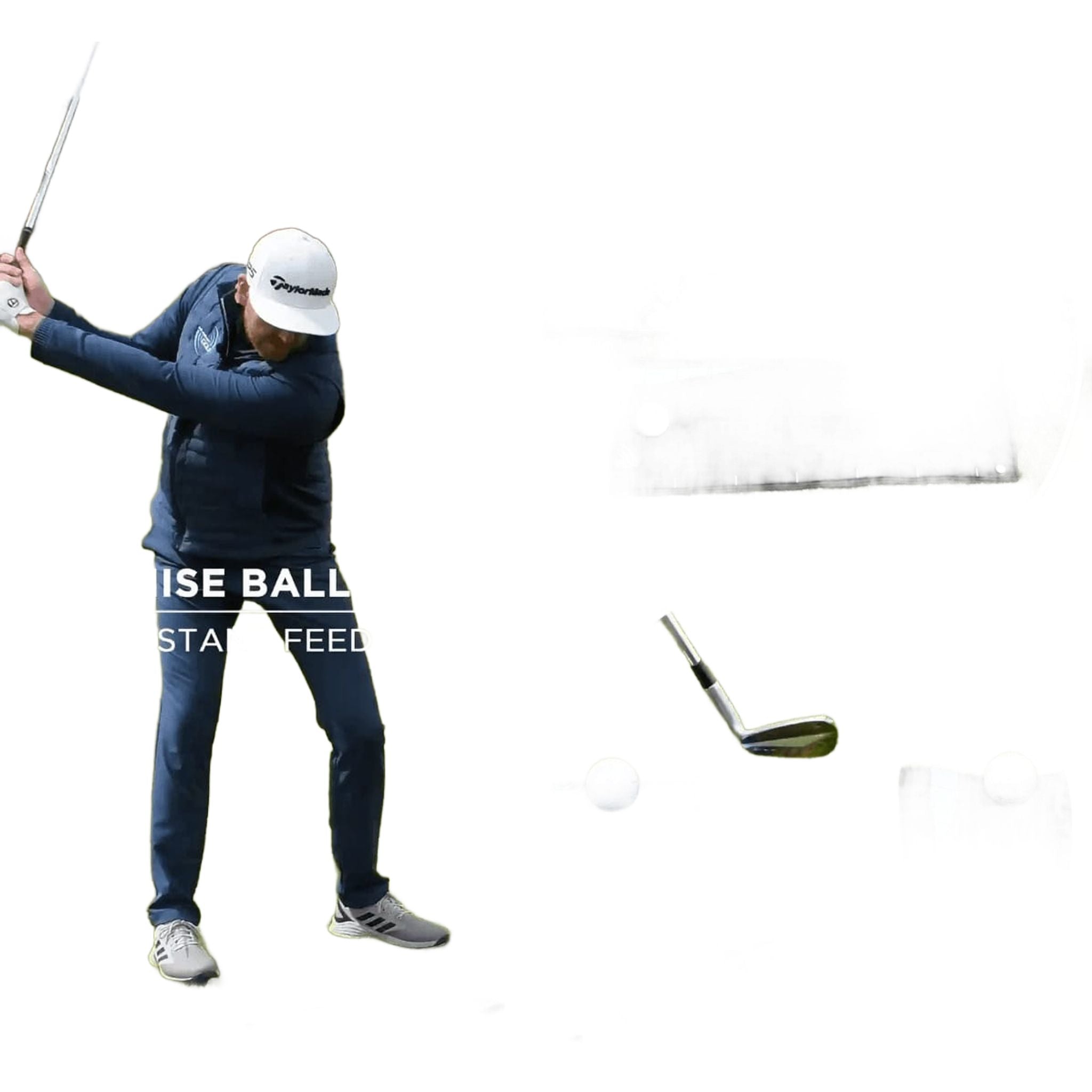 Io e il mio asciugamano per l'allineamento del battitore della pallina da golf