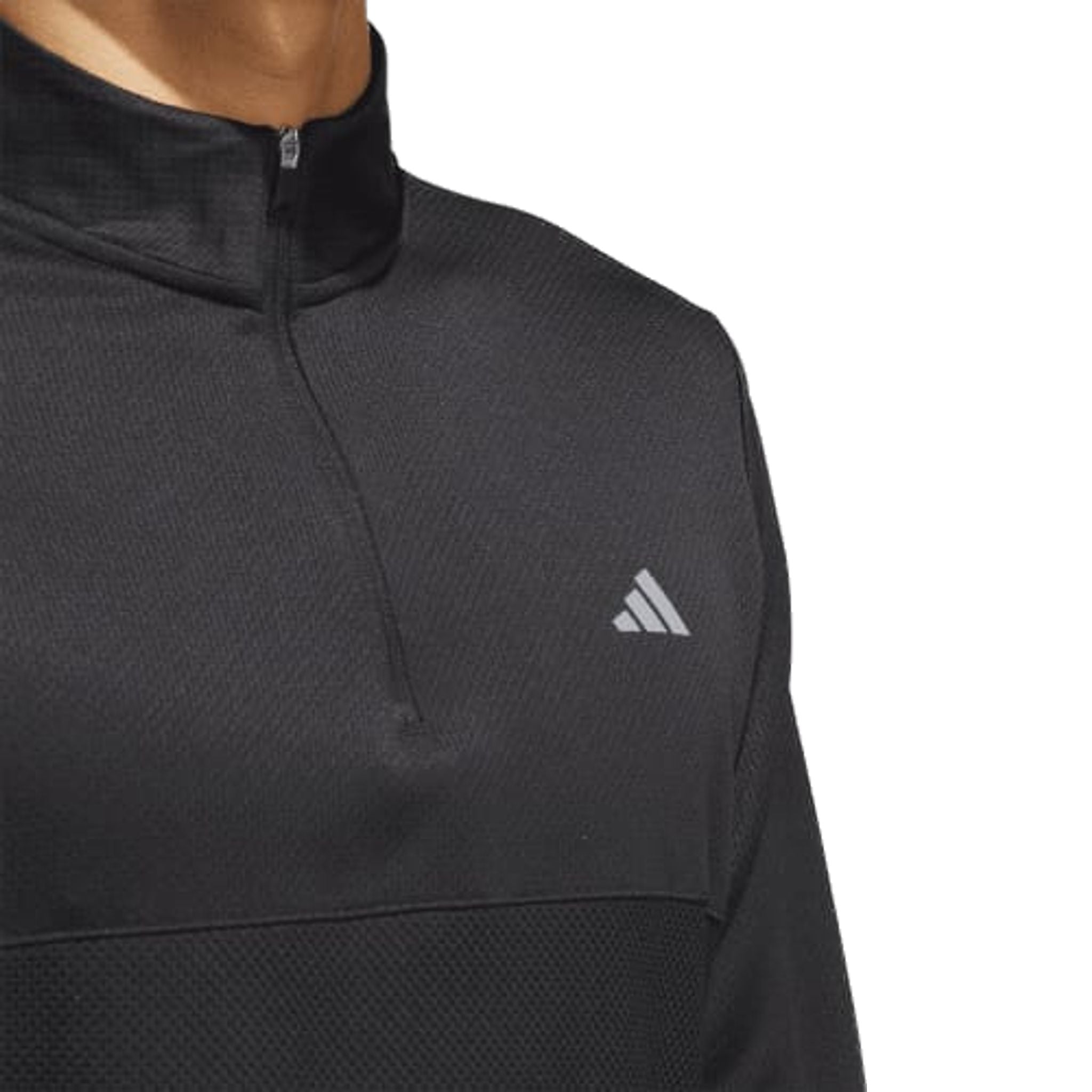 Pullover Adidas Ultimate365 testurizzato con zip a 1/4 da uomo