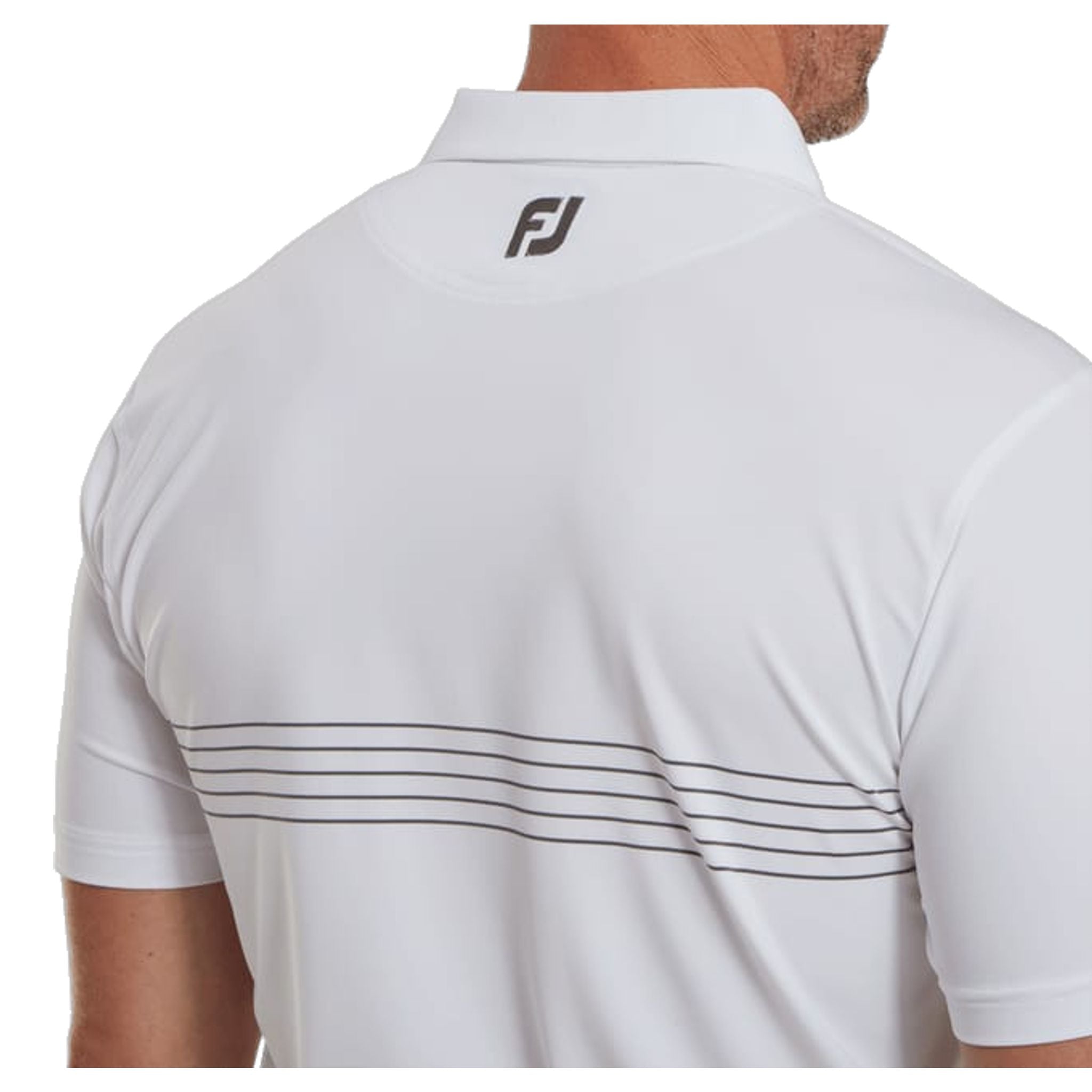 Polo Footjoy Engineered Gessato Filo di Scozia da uomo