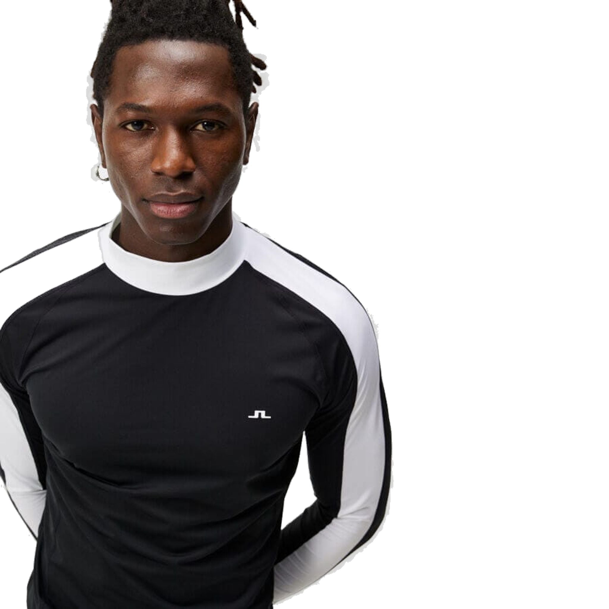 J. Lindeberg M Antoine Compression Top Nero L Uomo