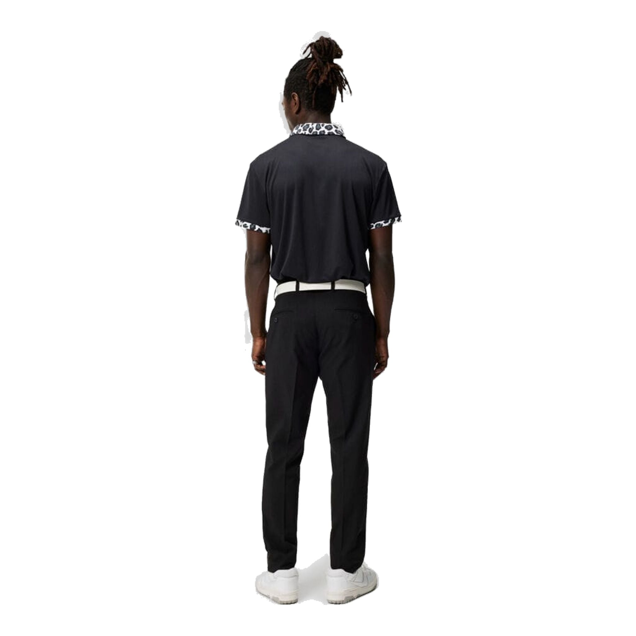 J. Lindeberg M Chapin Regular Polo Schwarz Herren