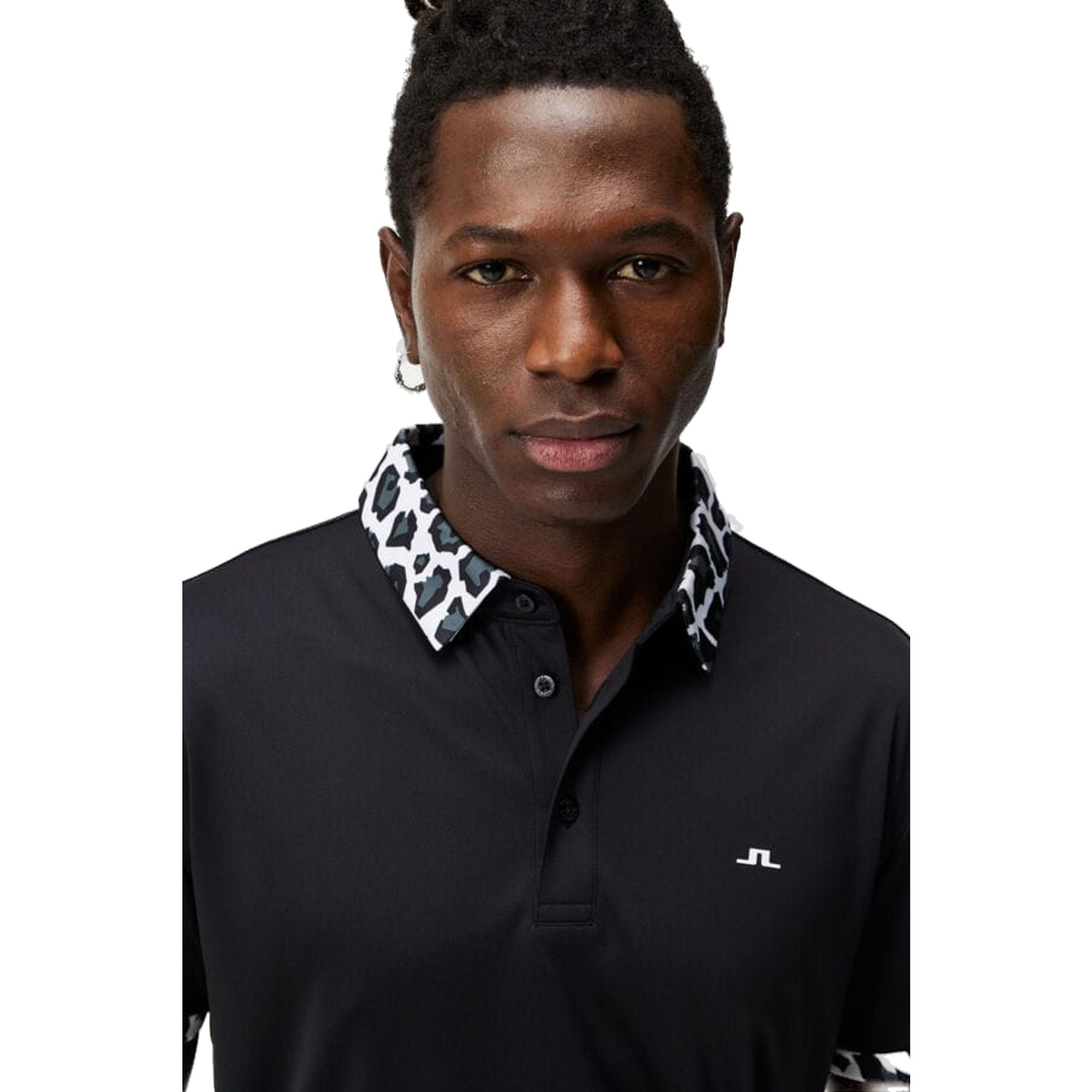 Polo J. Lindeberg M Chapin Regular Nera da Uomo