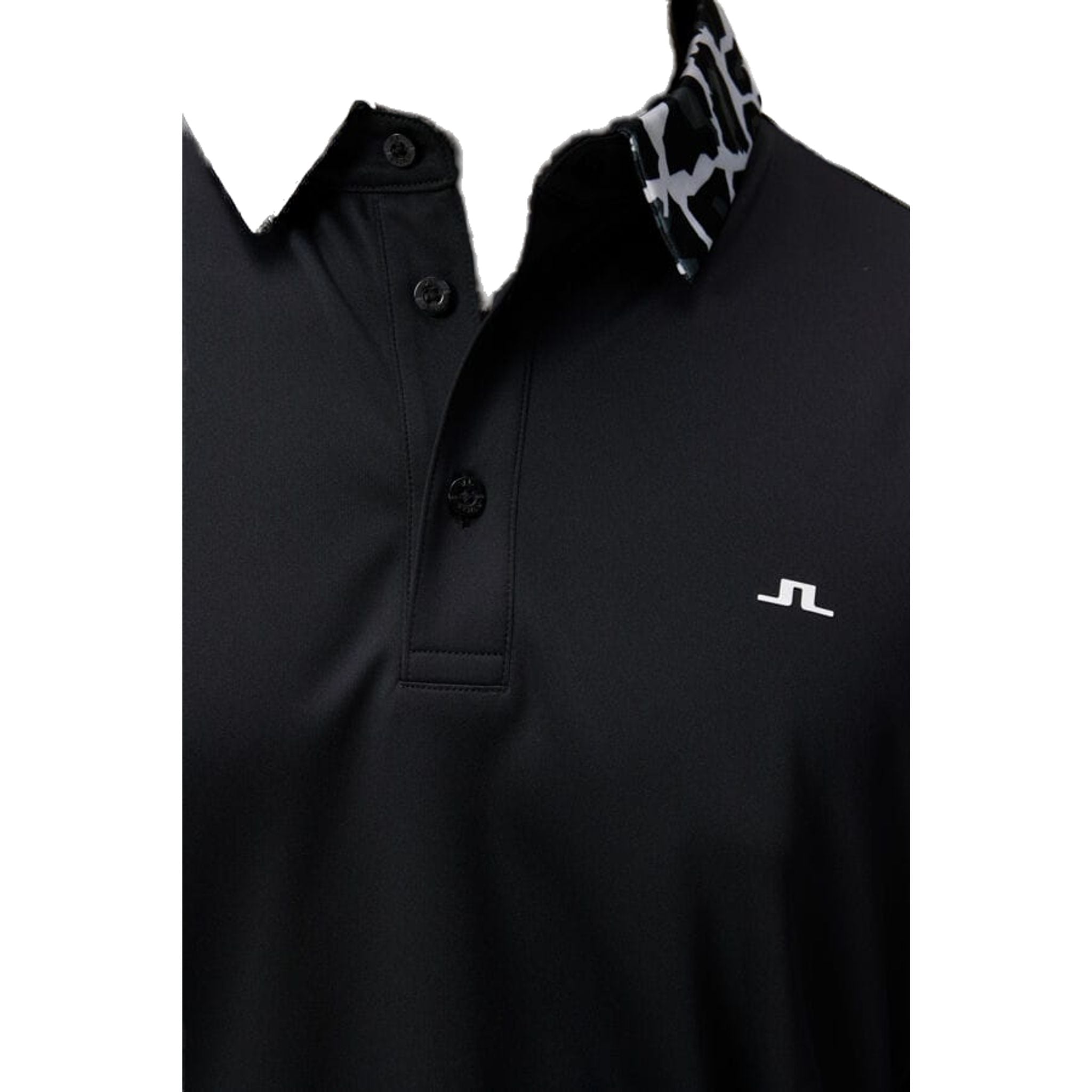 Polo J. Lindeberg M Chapin Regular Nera da Uomo