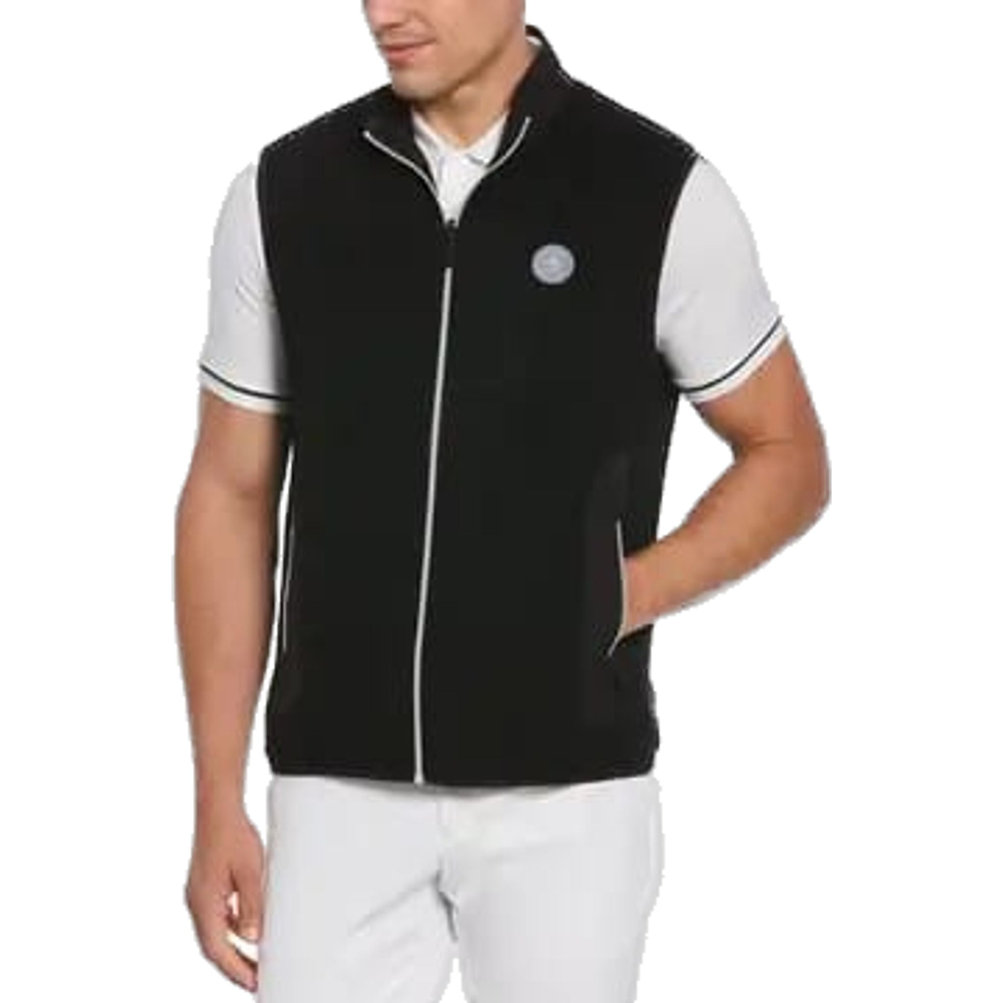 Gilet con cerniera completa Original Penguin Mixed Media Uomo Caviar XL Uomo