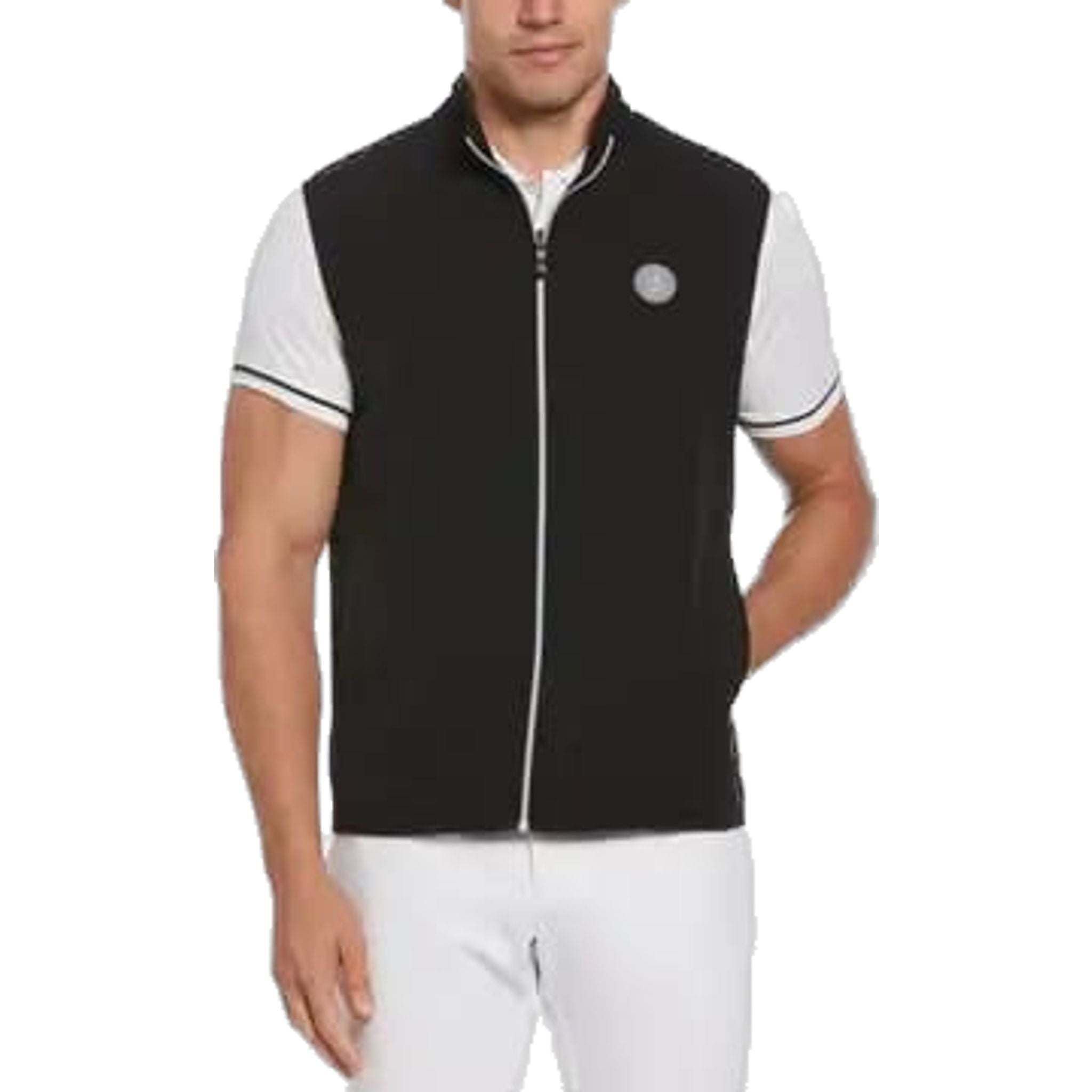 Gilet con cerniera completa Original Penguin Mixed Media Uomo Caviar XL Uomo