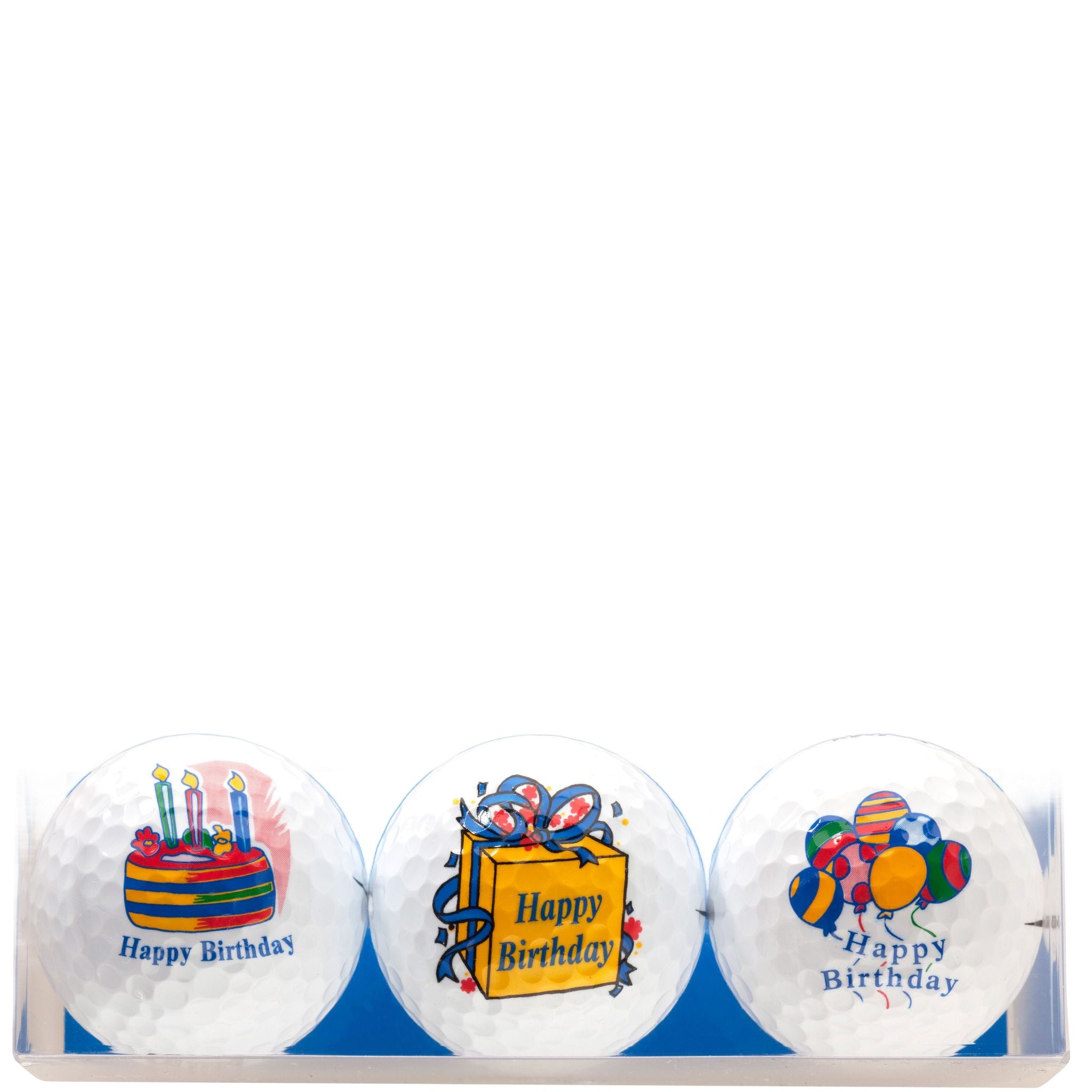 Sportiques Golf Gifts Palloncini e torta di buon compleanno (3 palline)