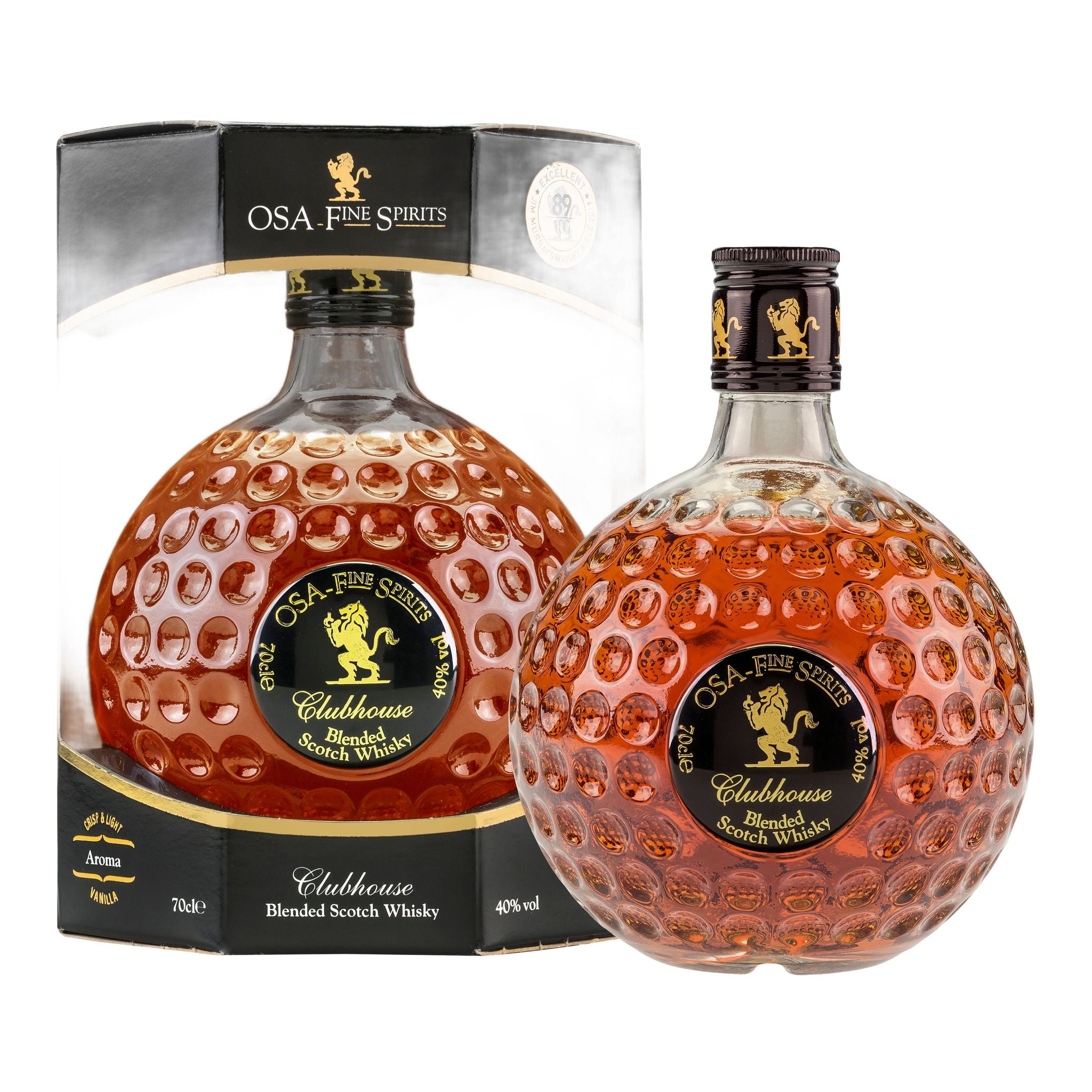 Sportiques Golf Gifts Scotch Whisky Golf Ball Bottle 40% Vol (0,7 L)