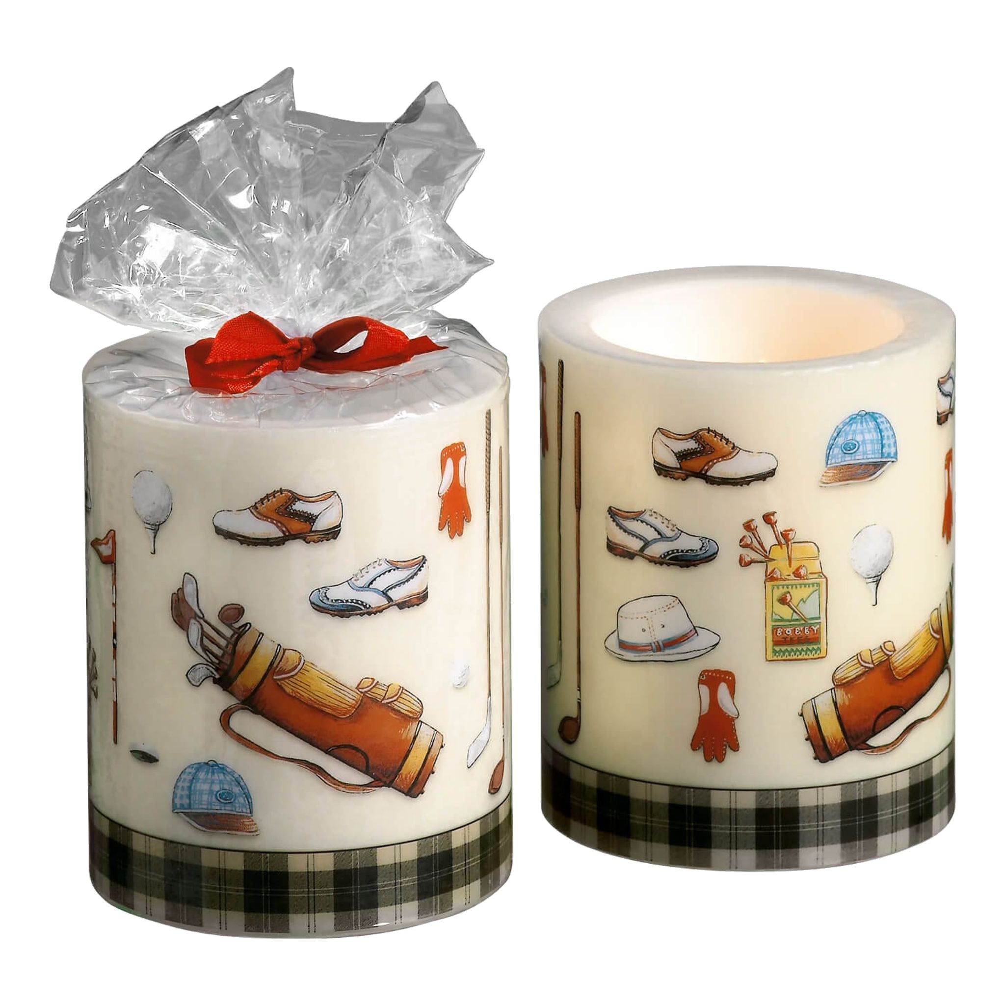 Sportiques Golf Gifts Candela con decorazione Golf