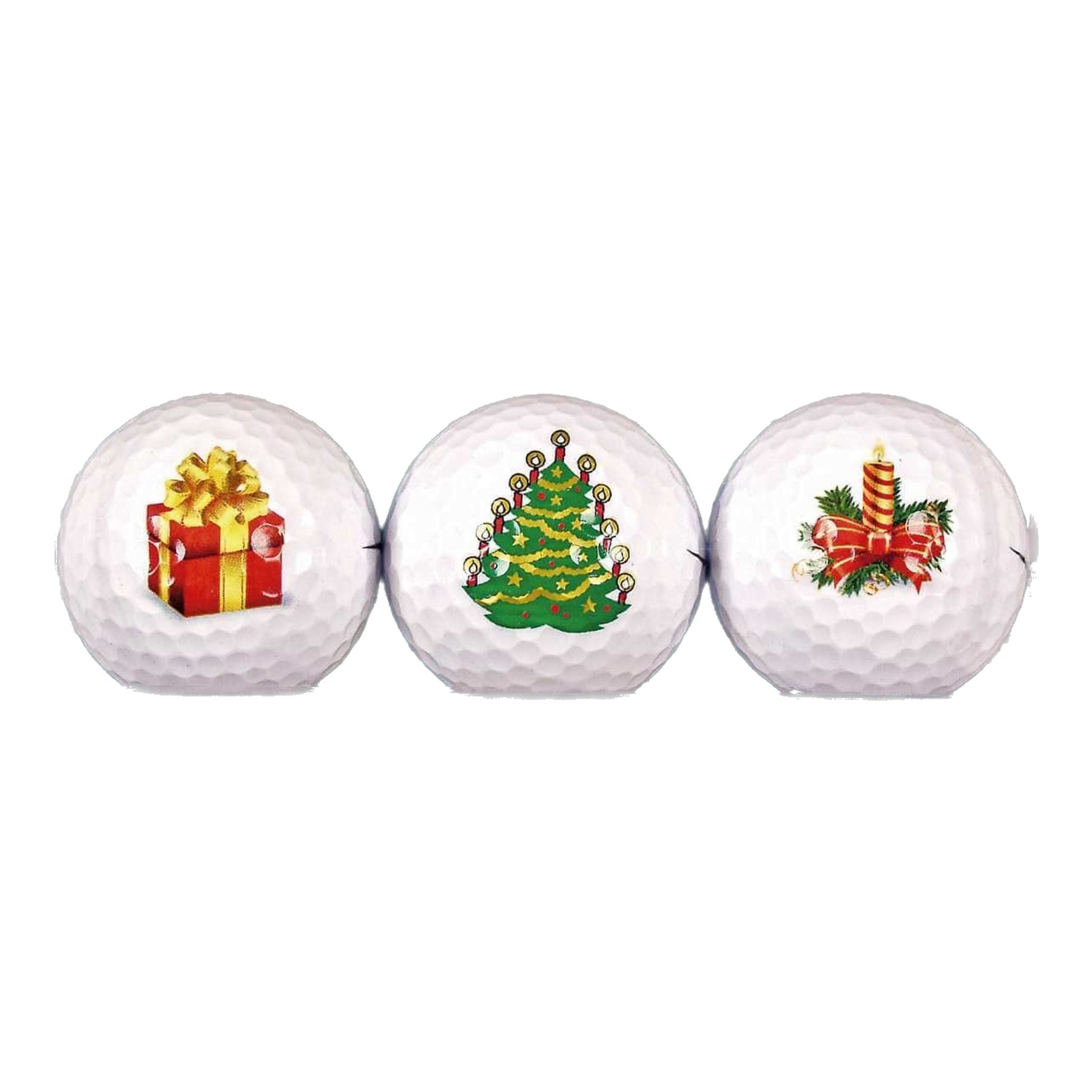 Sportiques Golf Gifts Candela per albero di Natale (3 palline)