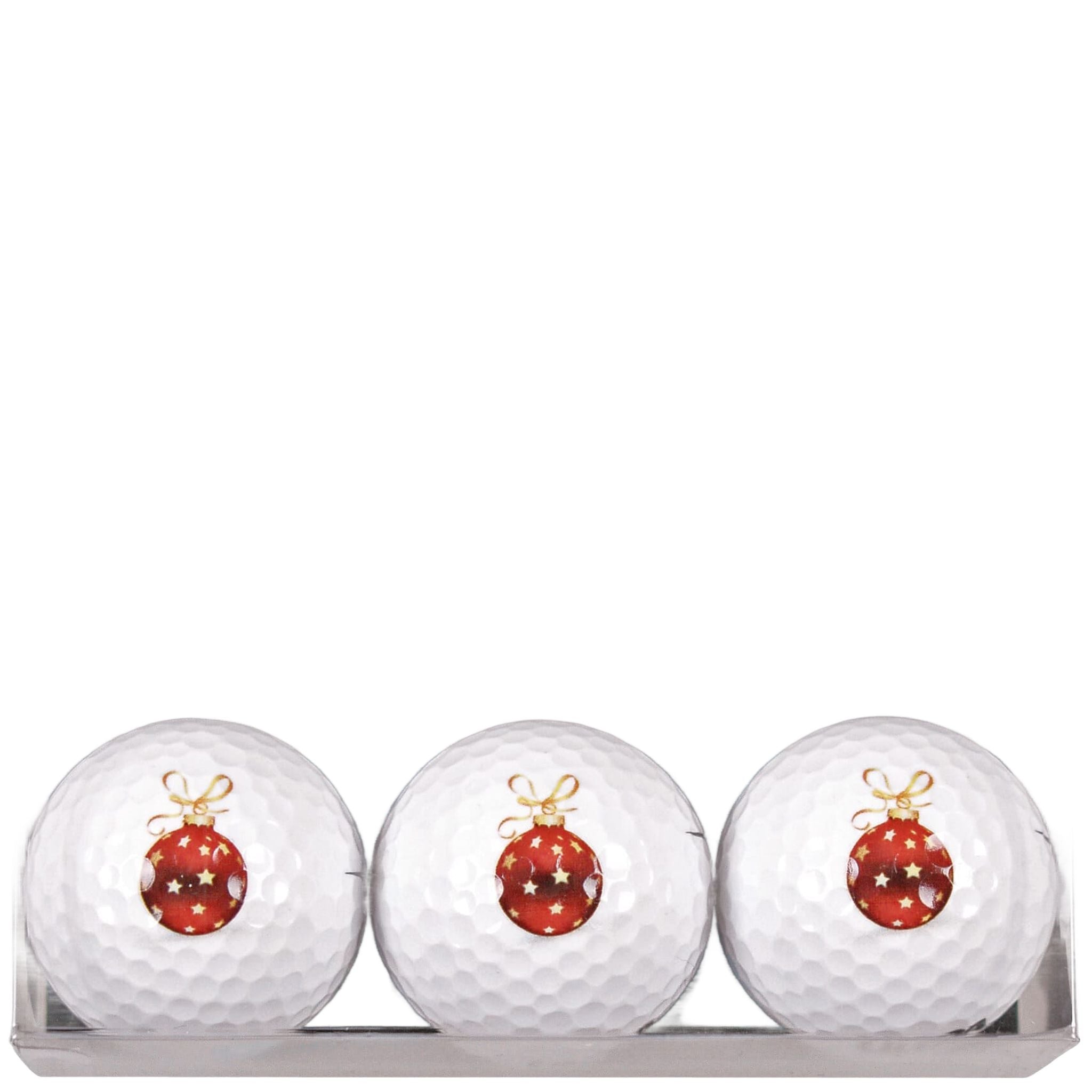 Sportiques Golf Gifts Palline di Natale 3 palline