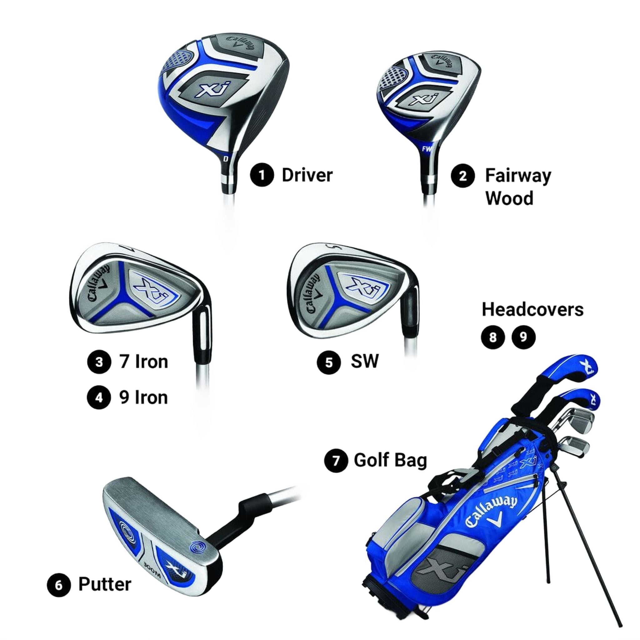 Callaway XJ Set completo ragazze donne