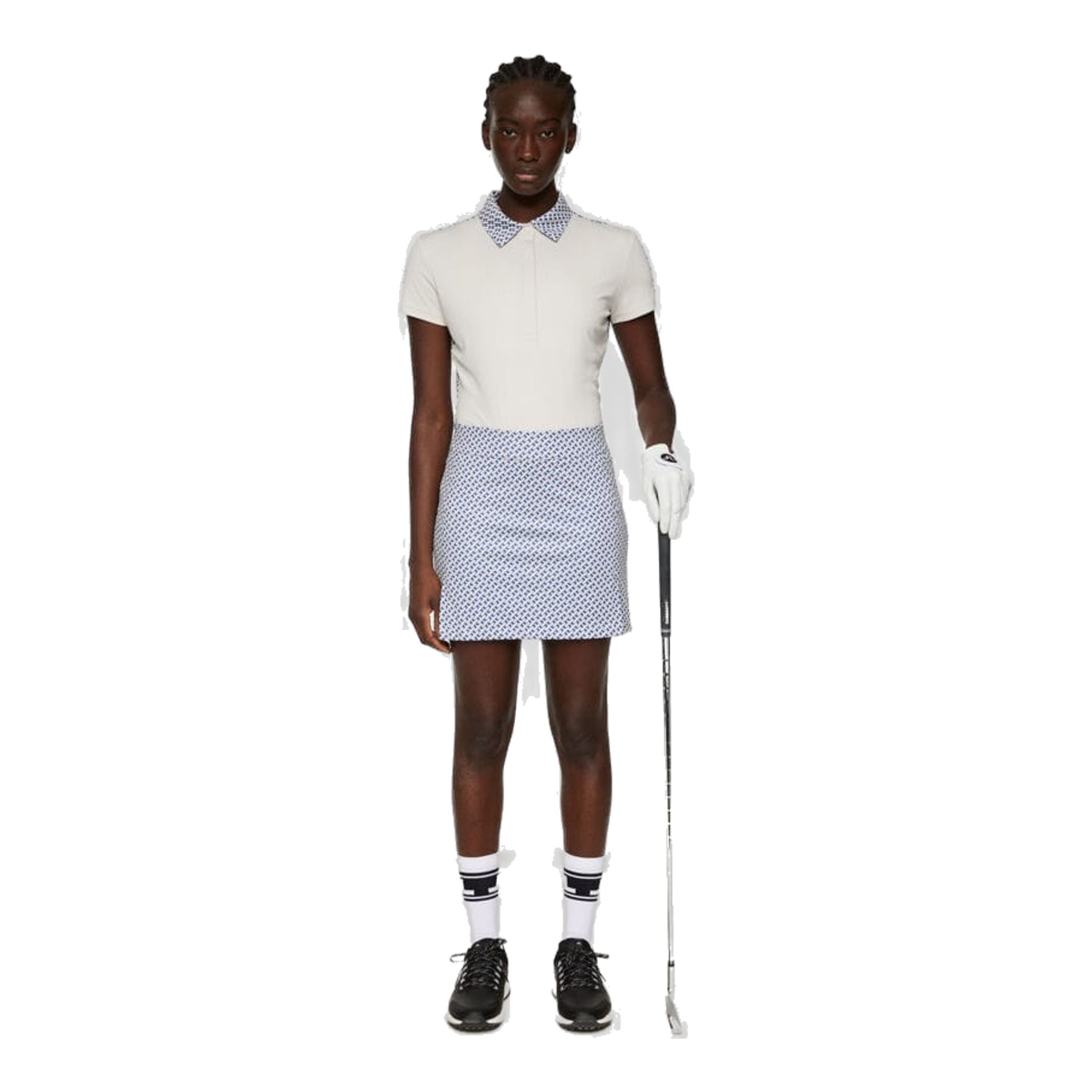 Gonna a stampa media Amelie di J. Lindeberg da donna