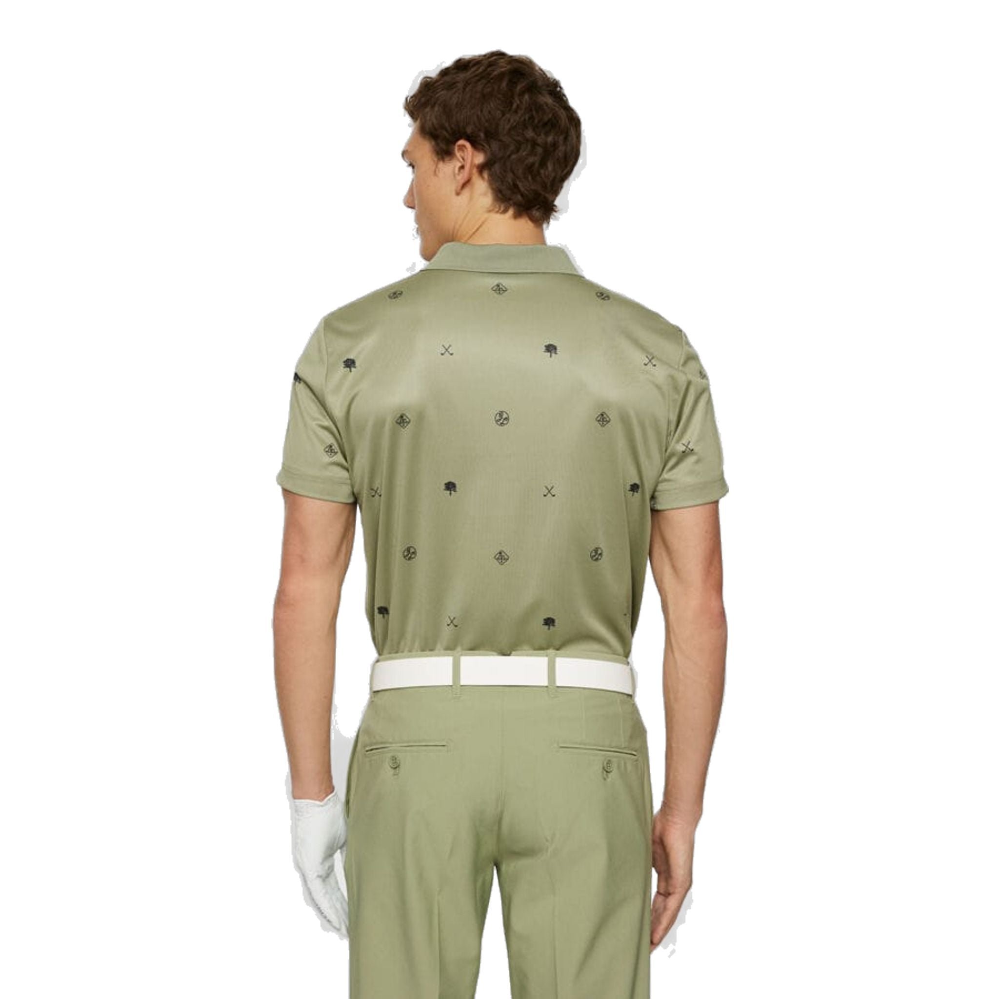 Polo da uomo con motivo Club House J. Lindeberg