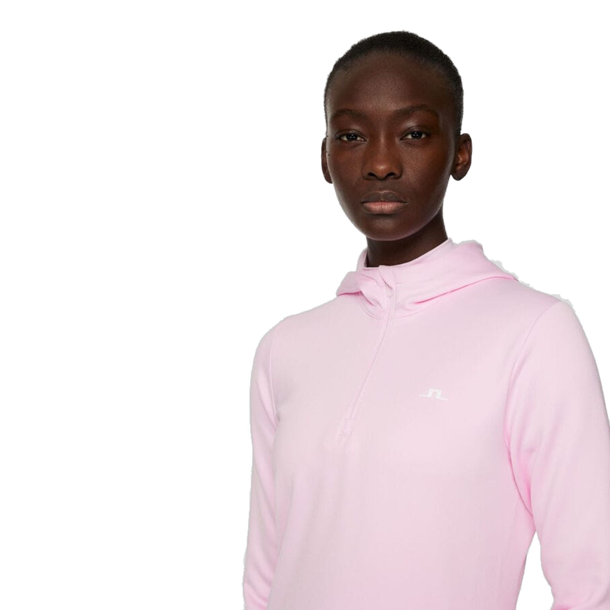 Felpa con cappuccio e zip a un quarto J. Lindeberg W Aerial da donna