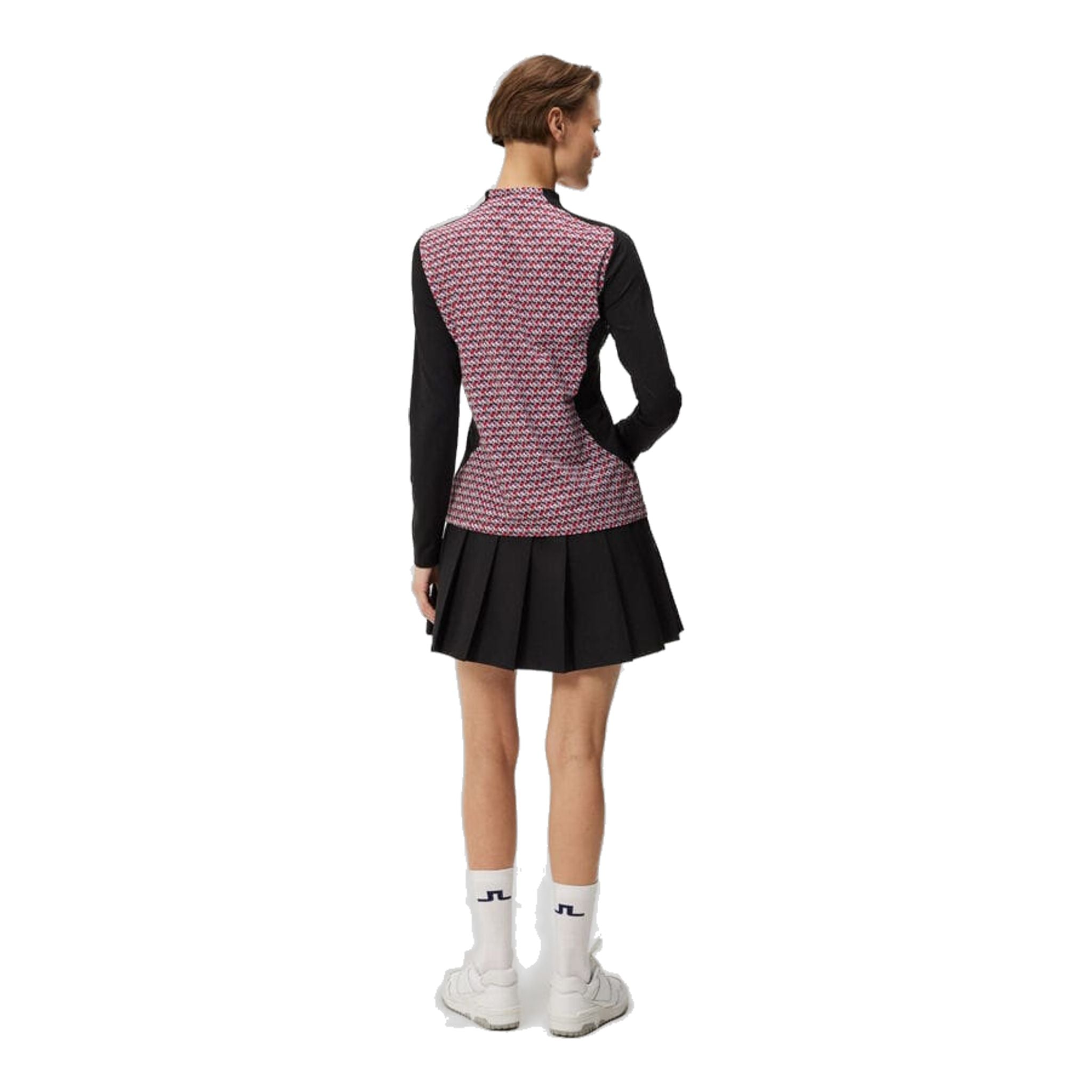 J. Lindeberg Marilyn Half Zip Mid Layer Donna Nero Donna