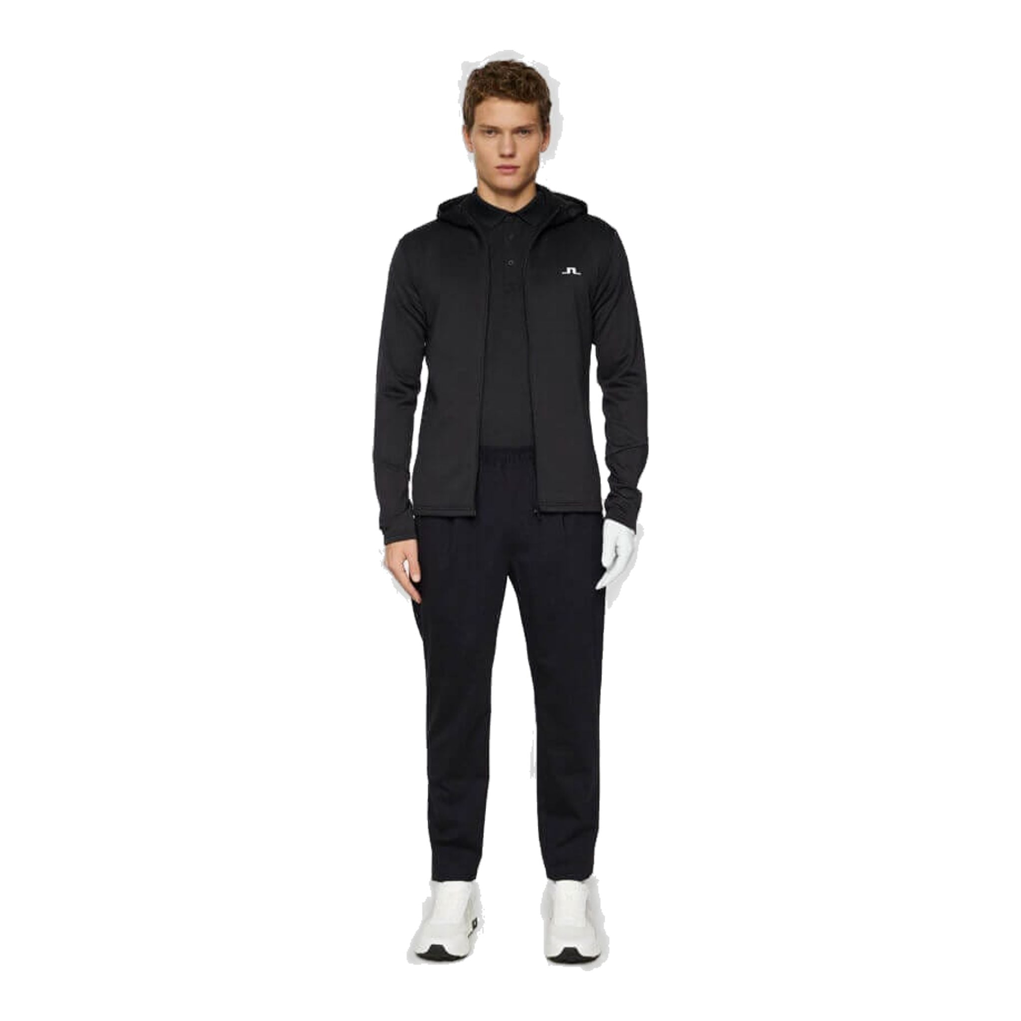 Felpa con cappuccio e zip intera J. Lindeberg Aerial da uomo