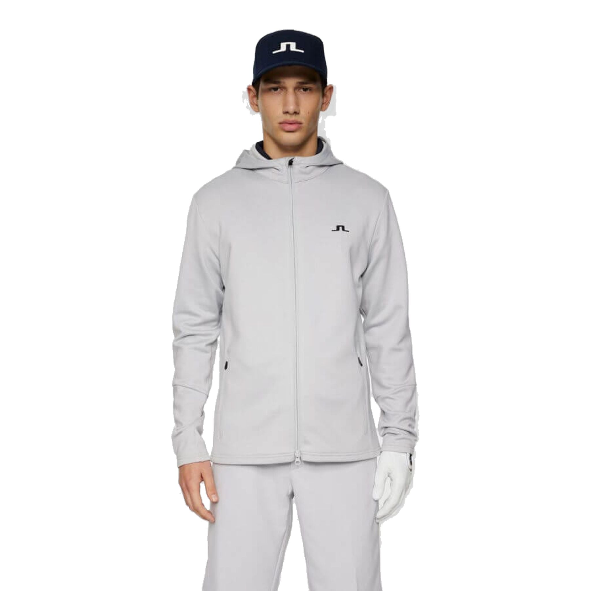 Felpa con cappuccio e zip intera J. Lindeberg Aerial da uomo