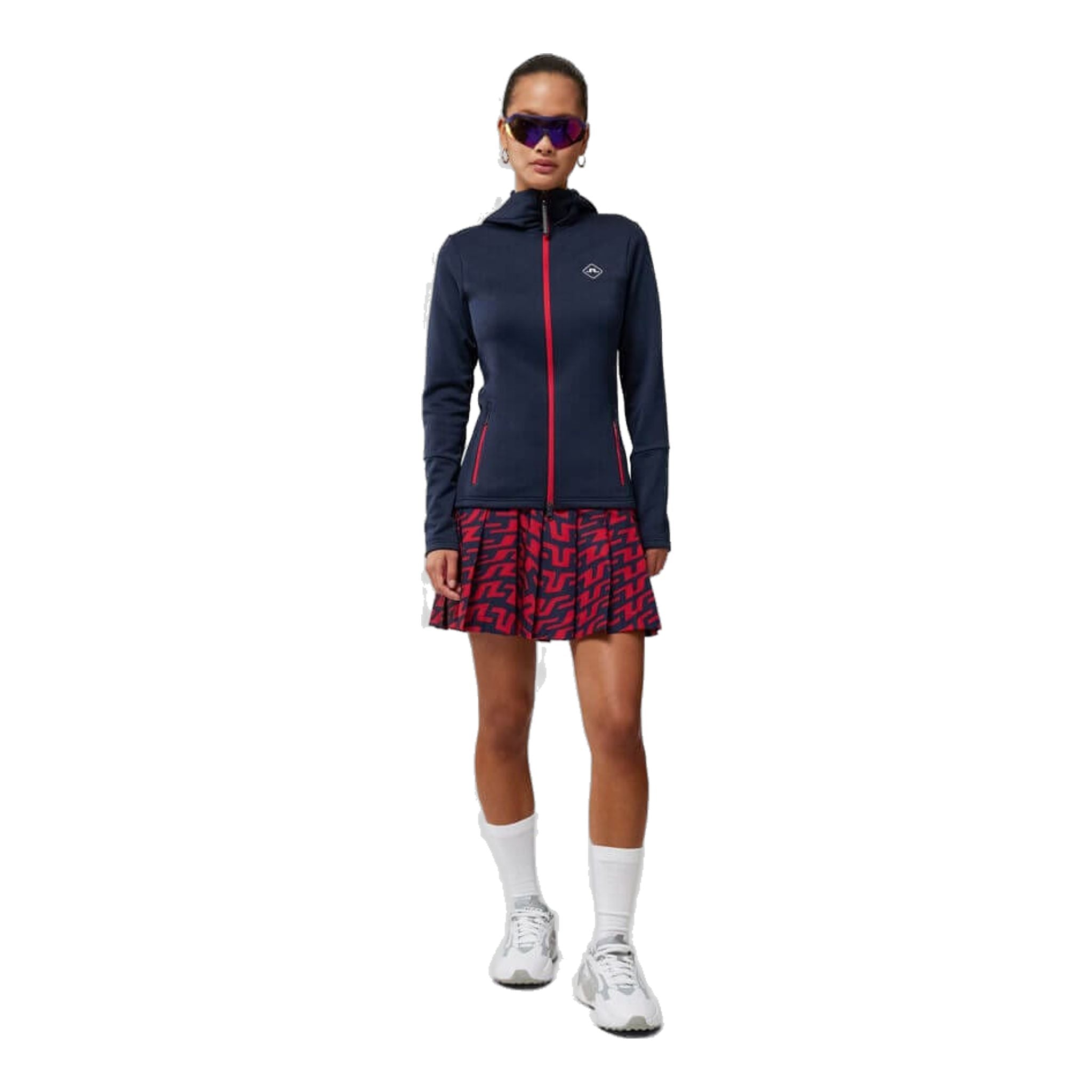 Maglione da golf J. Lindeberg Aerial Hood da donna