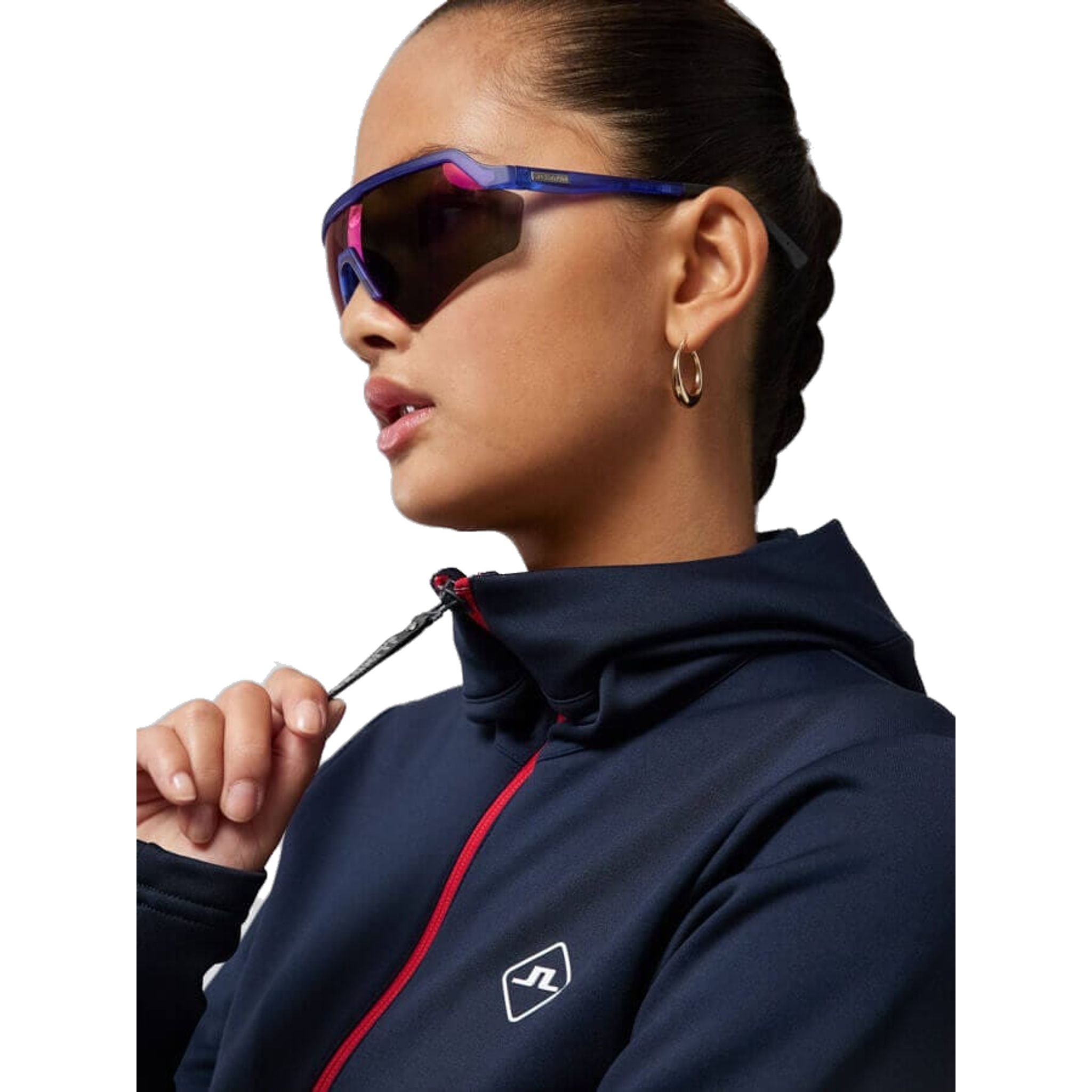 Maglione da golf J. Lindeberg Aerial Hood da donna