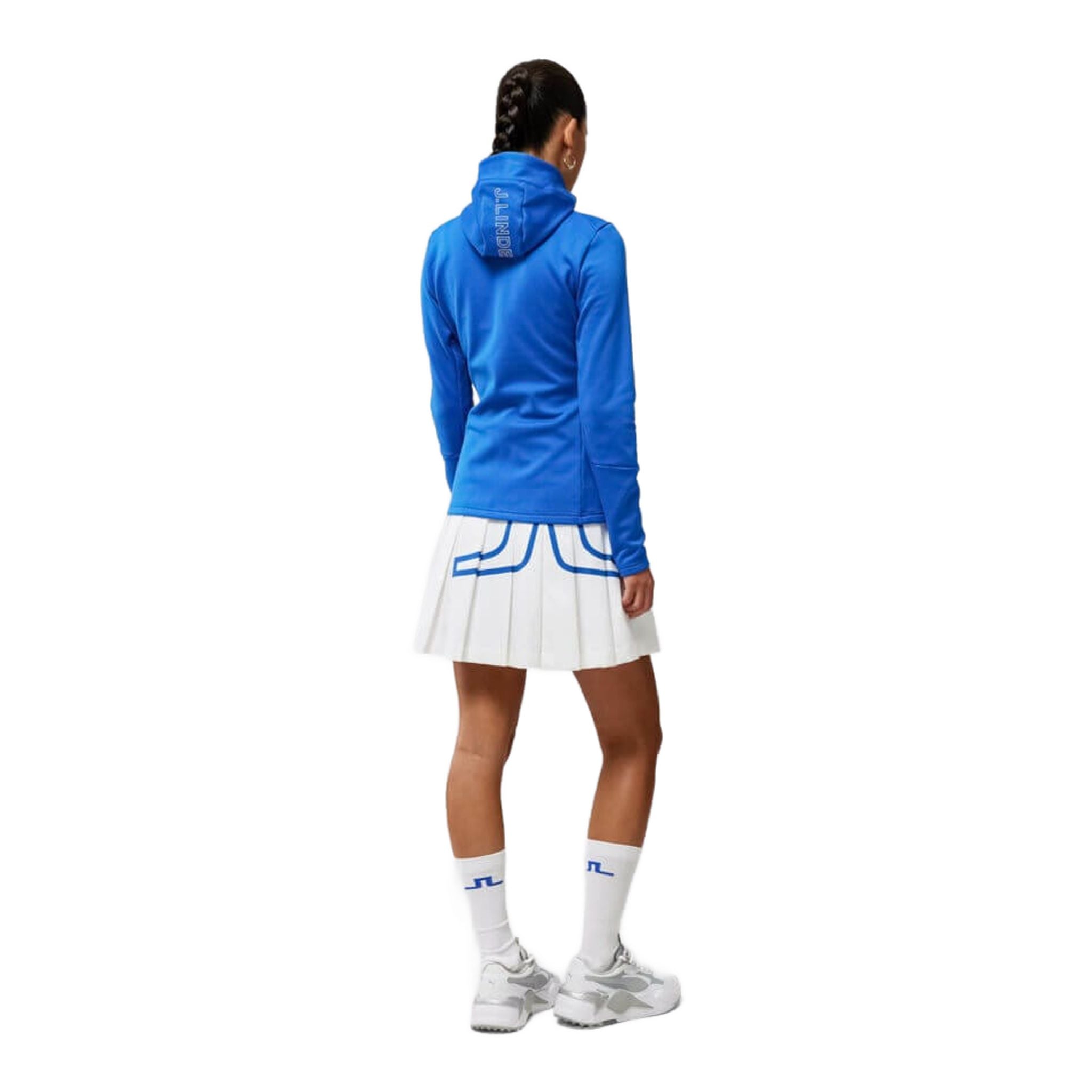 J. Lindeberg Aerial Hood Golf Maglione Blu Nautico Donna Donna