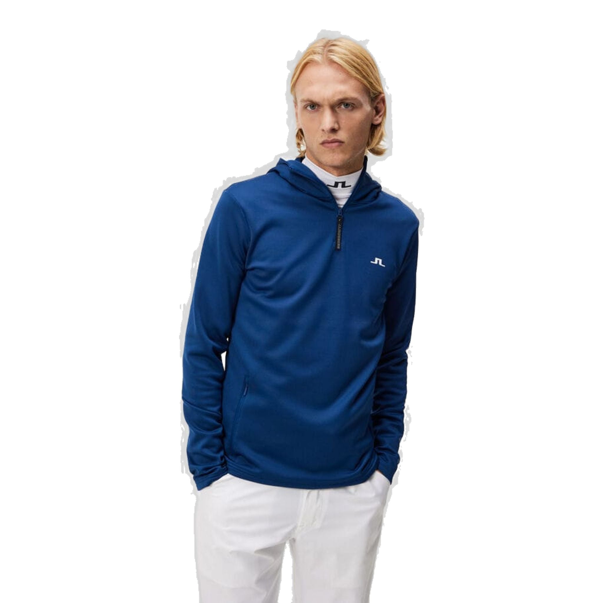 J. Lindeberg Aerial Quarter Hood Uomo Estate Blu Uomo