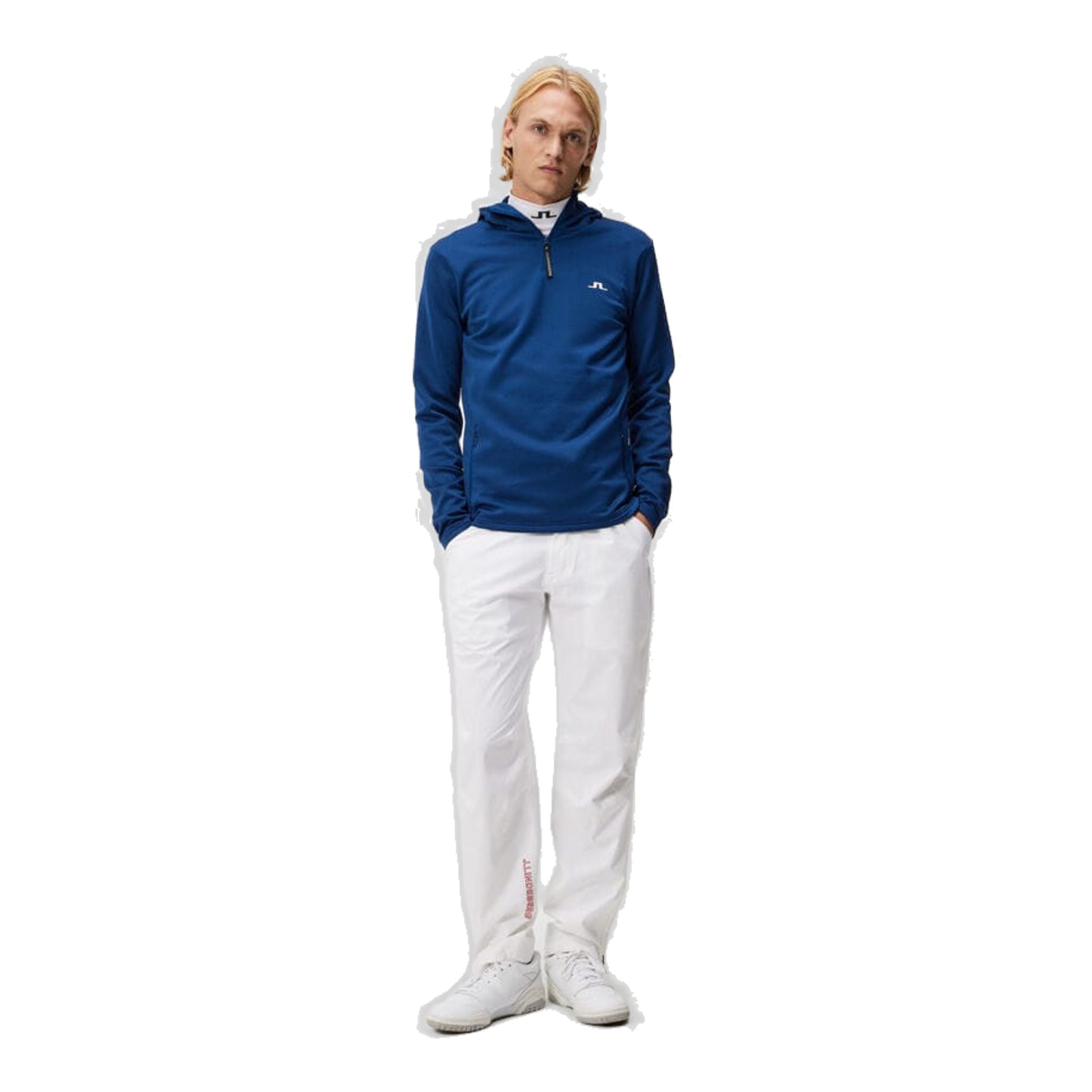 J. Lindeberg Aerial Quarter Hood Uomo Estate Blu Uomo