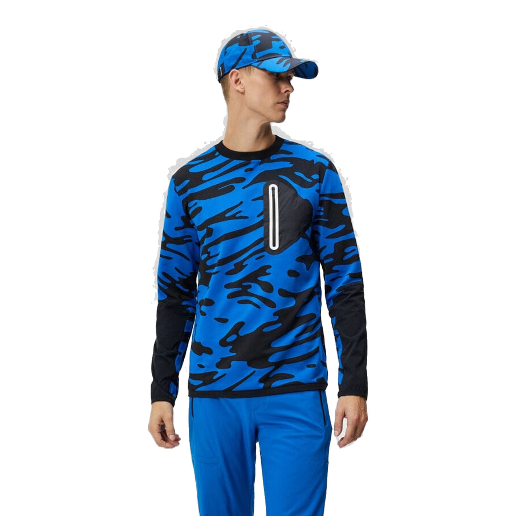 J. Lindeberg Alonso Jacquard Crew Neck Uomo