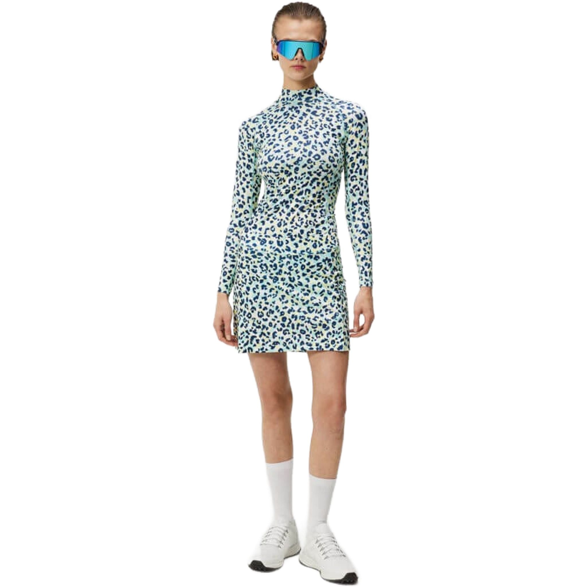 Gonna a stampa media Amelie di J. Lindeberg da donna