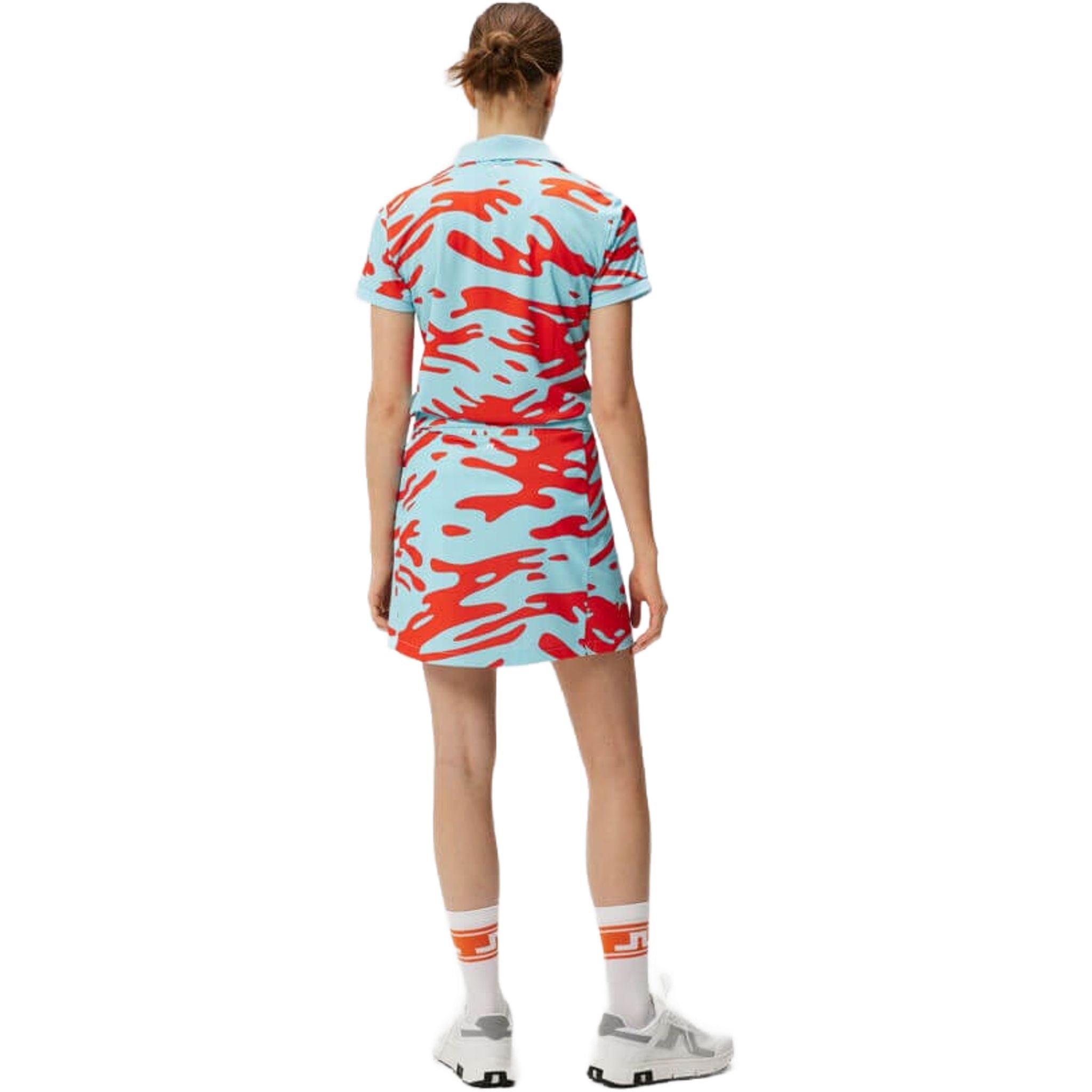 Gonna a stampa media Amelie di J. Lindeberg da donna