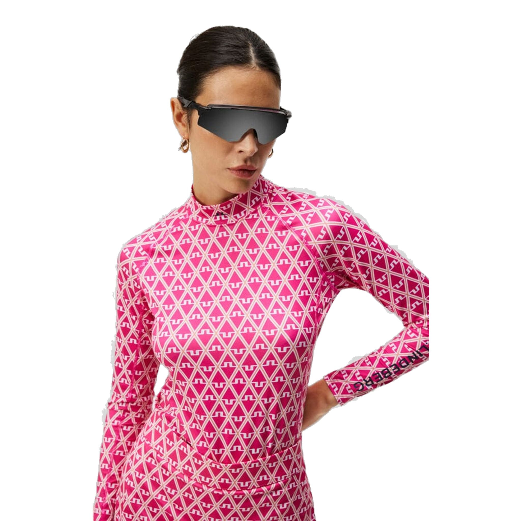 J. Lindeberg Asa Print Soft Compression Top Donna