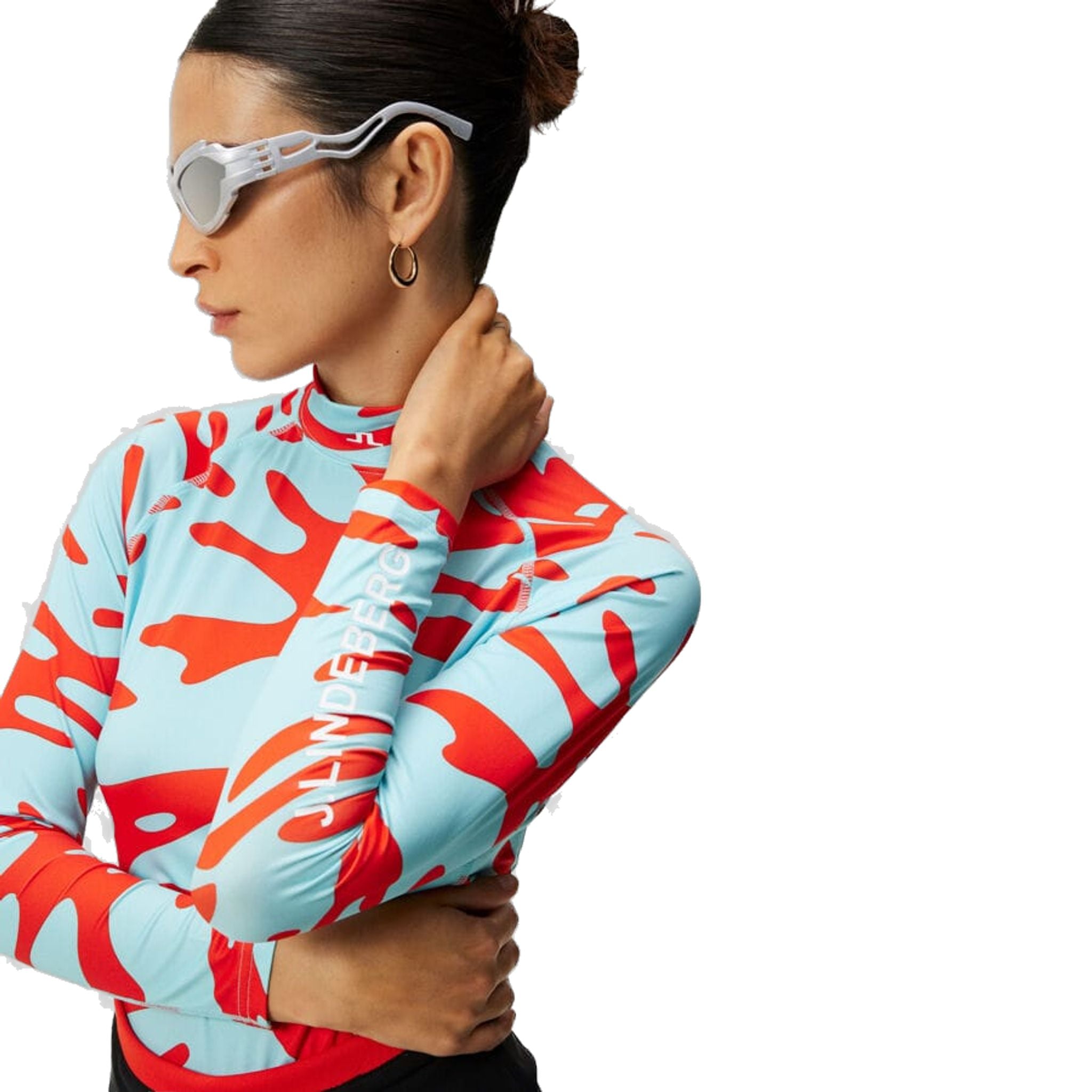 J. Lindeberg Asa Print Soft Compression Top Donna