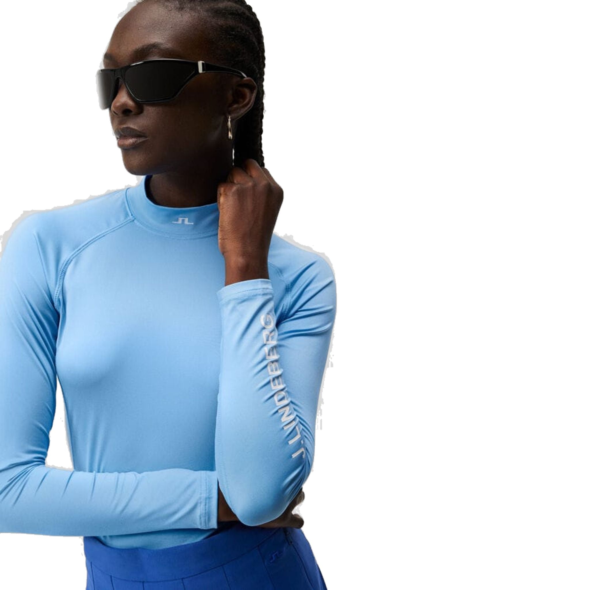 J. Lindeberg Asa Soft Compression Top Donna Bambino Blu Donna