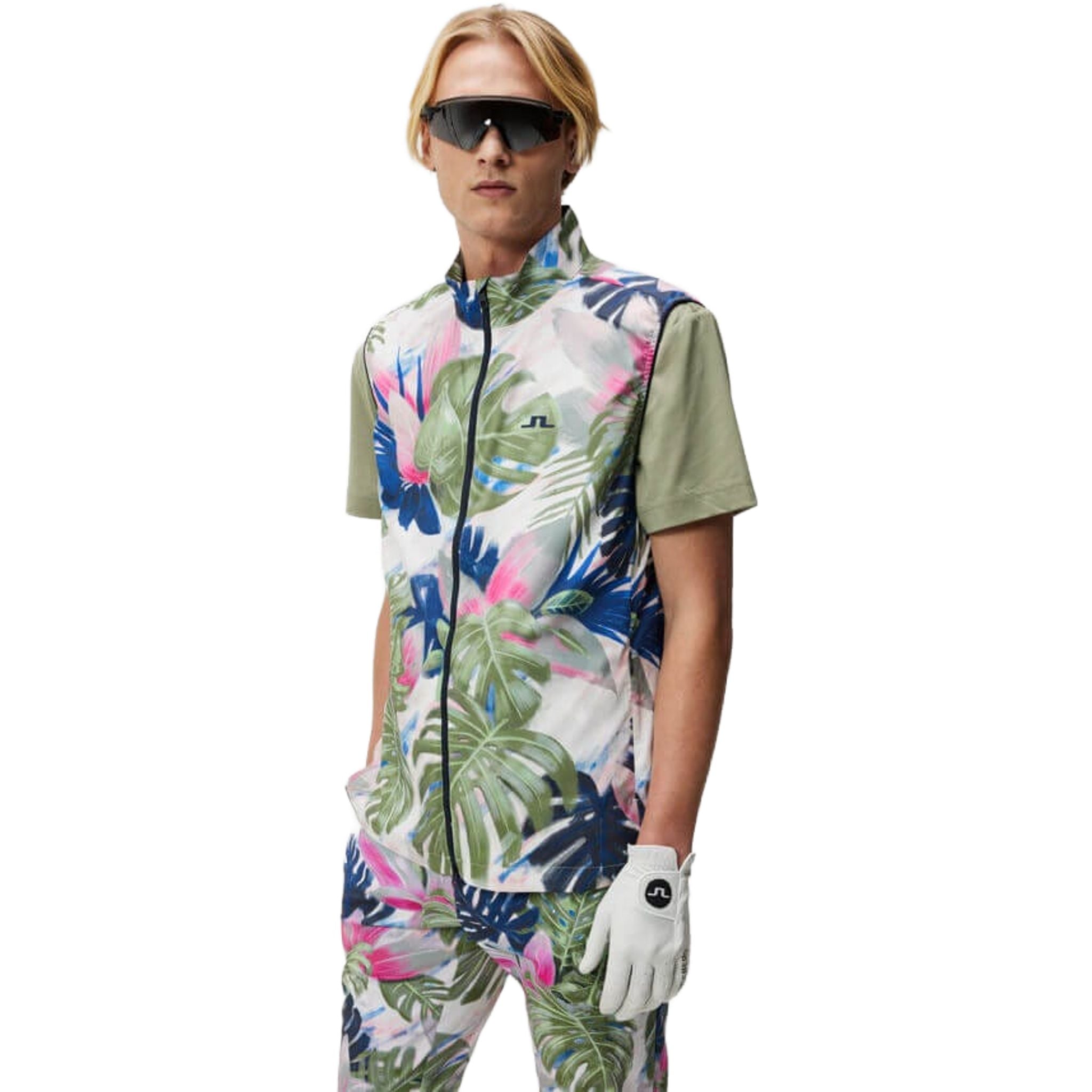 J. Lindeberg Ash Light Gilet ripiegabile Stampa Uomo