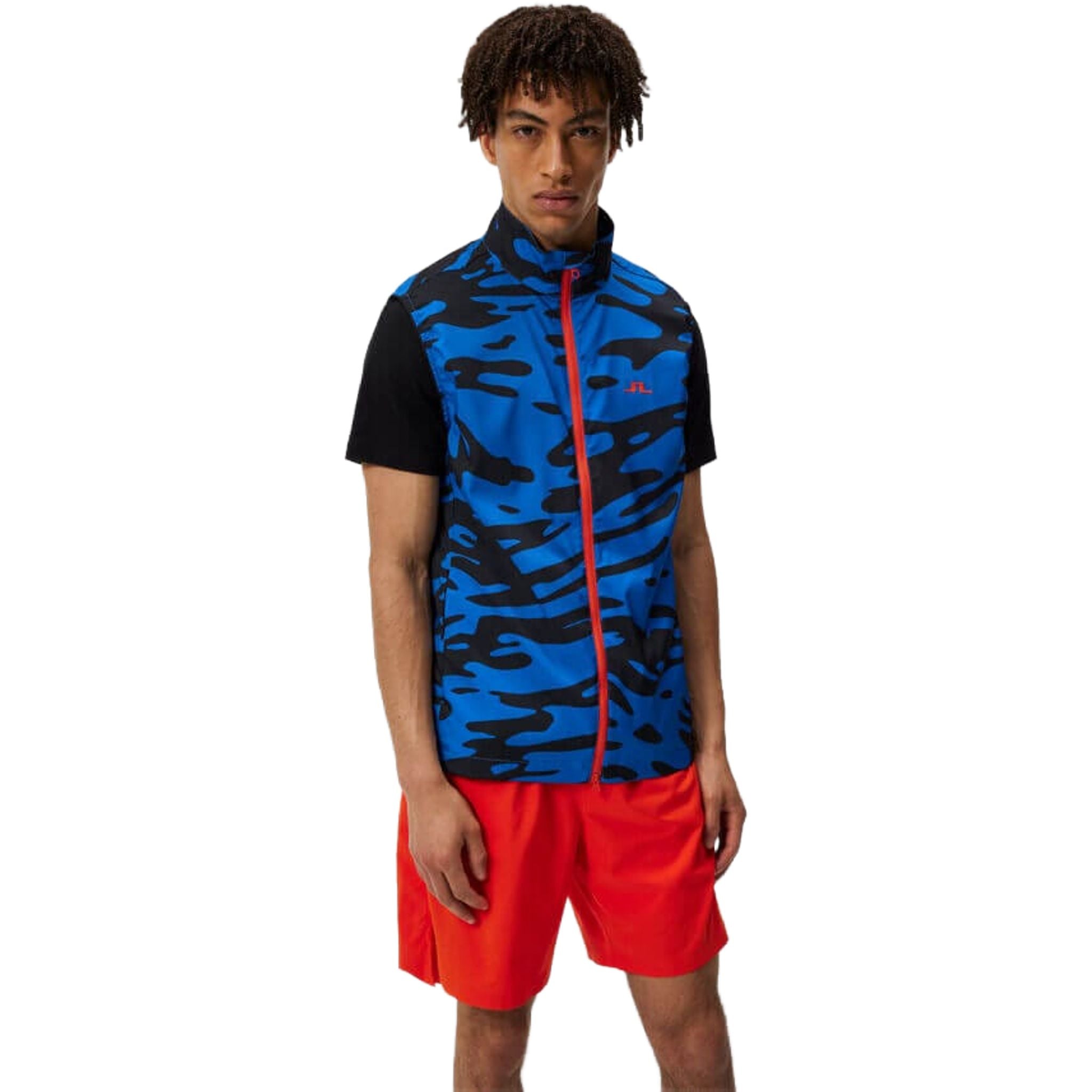 J. Lindeberg Ash Light Gilet ripiegabile Stampa Uomo