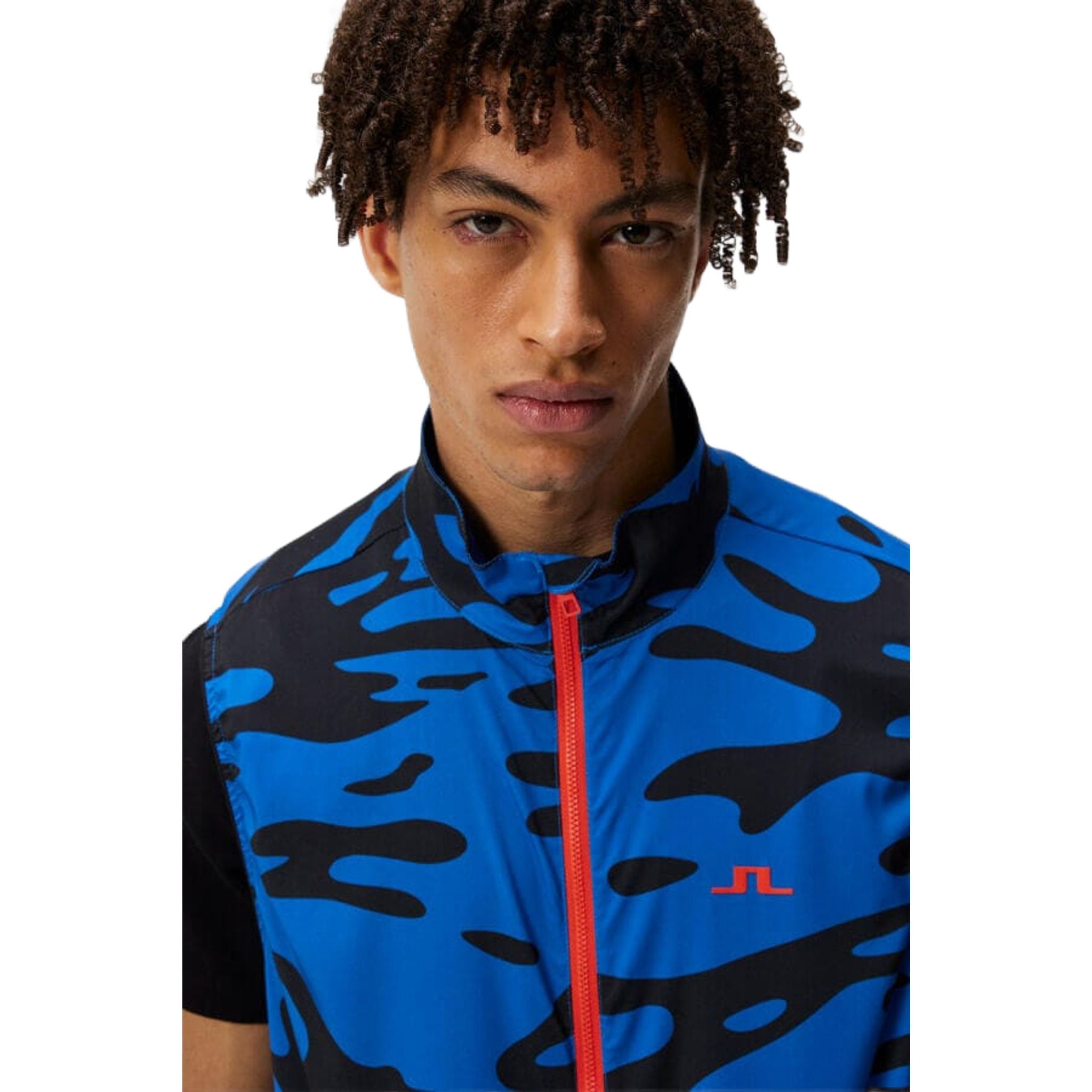 J. Lindeberg Ash Light Gilet ripiegabile Stampa Uomo